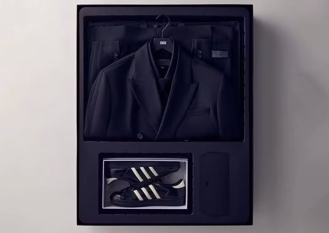 KITH adidas, adidas black-tie, black tie adidas, Ronnie Fieg