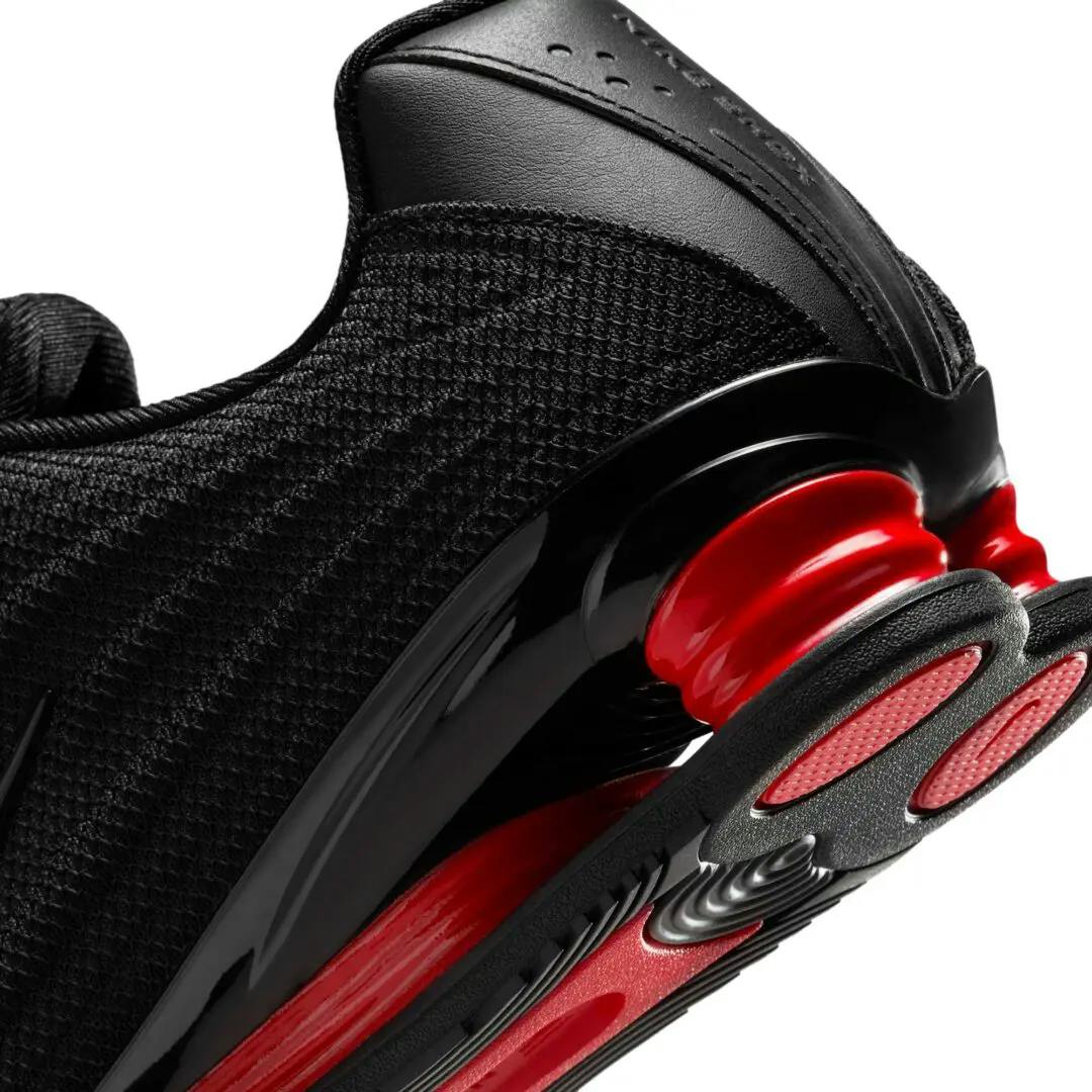 Nike Shox, Nike Red Black Shox, Nike Shox, Nike Y2k shox sneaker, Nike sneaker with shox