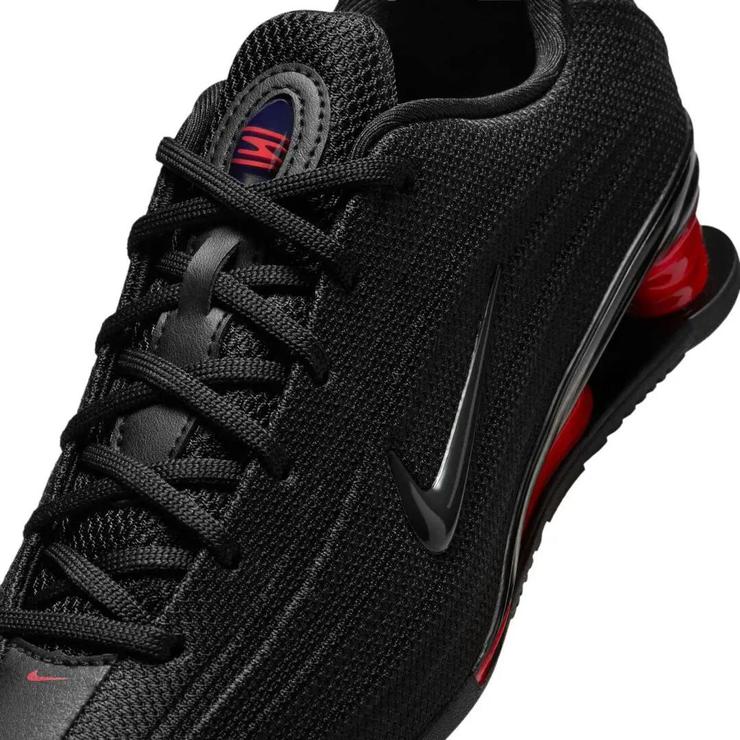 Nike Shox, Nike Red Black Shox, Nike Shox, Nike Y2k shox sneaker, Nike sneaker with shox