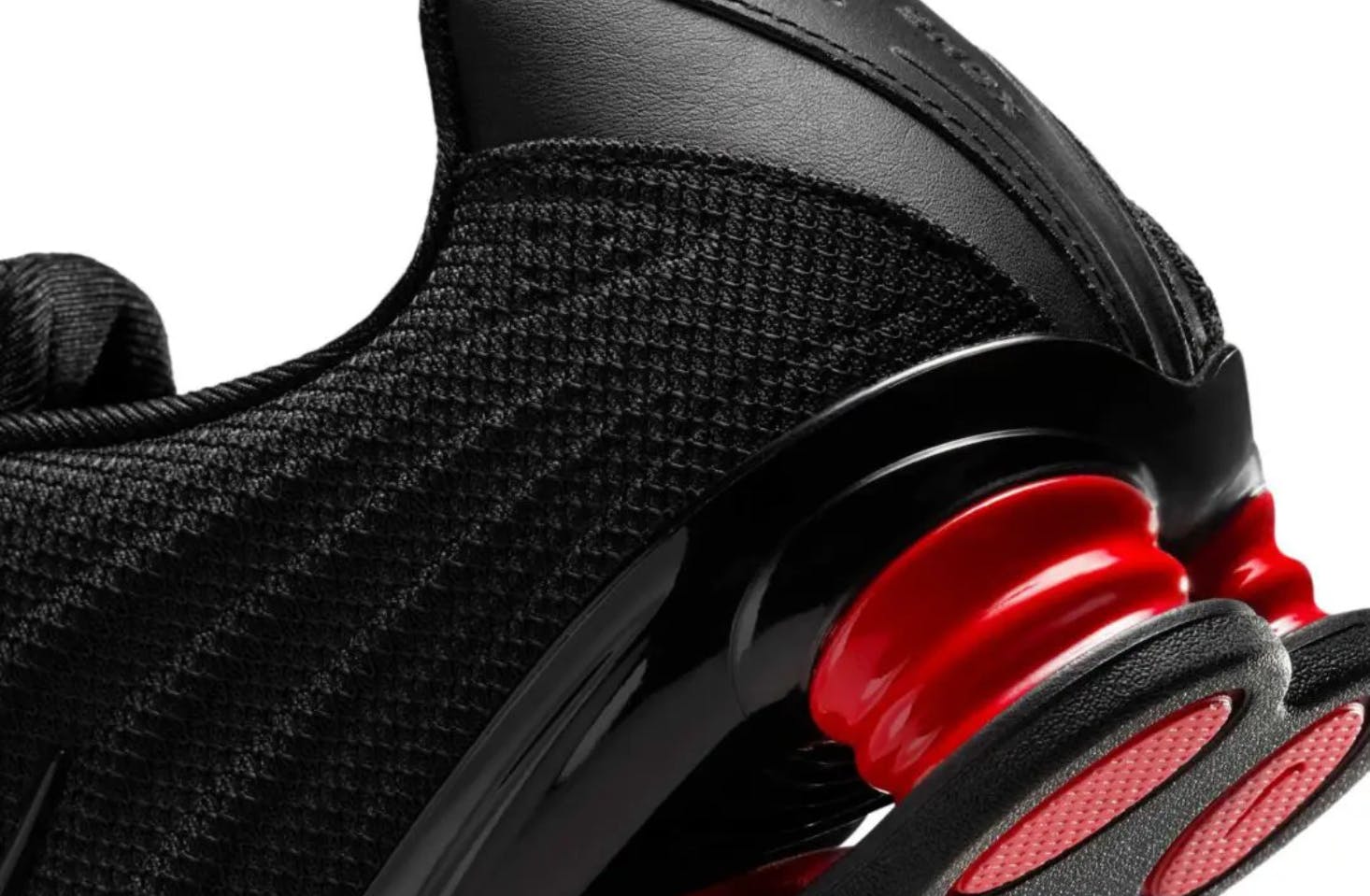 Nike Shox, Nike Red Black Shox, Nike Shox, Nike Y2k shox sneaker, Nike sneaker with shox