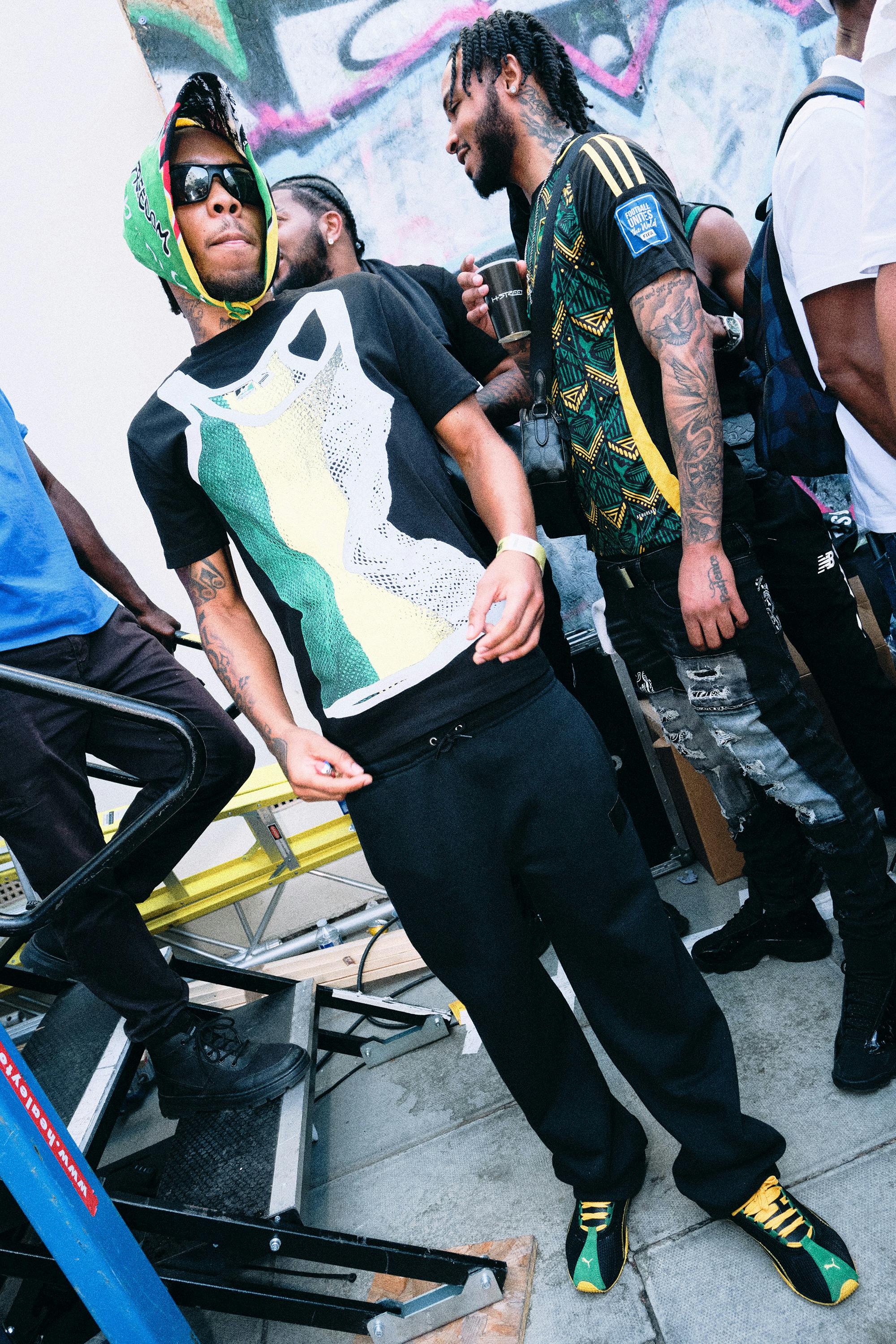PUMA H-Street Jamaican colorway at Notting Hill Carnival
