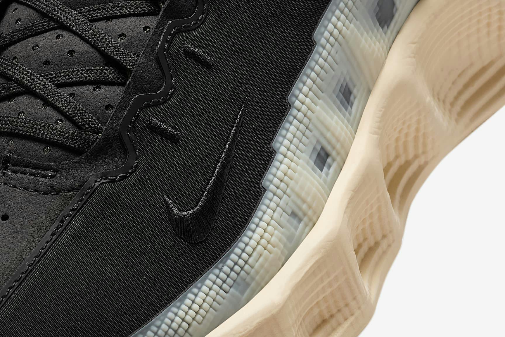 nike ava rover sneaker black white beige