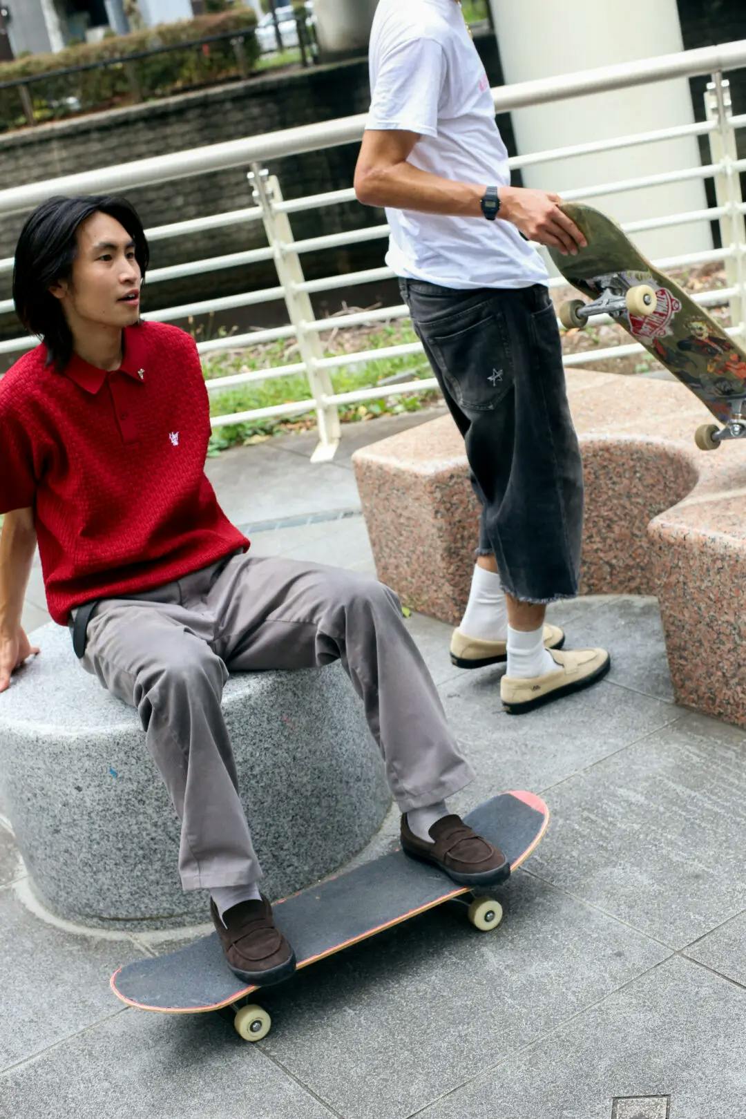 Vans skate loafers