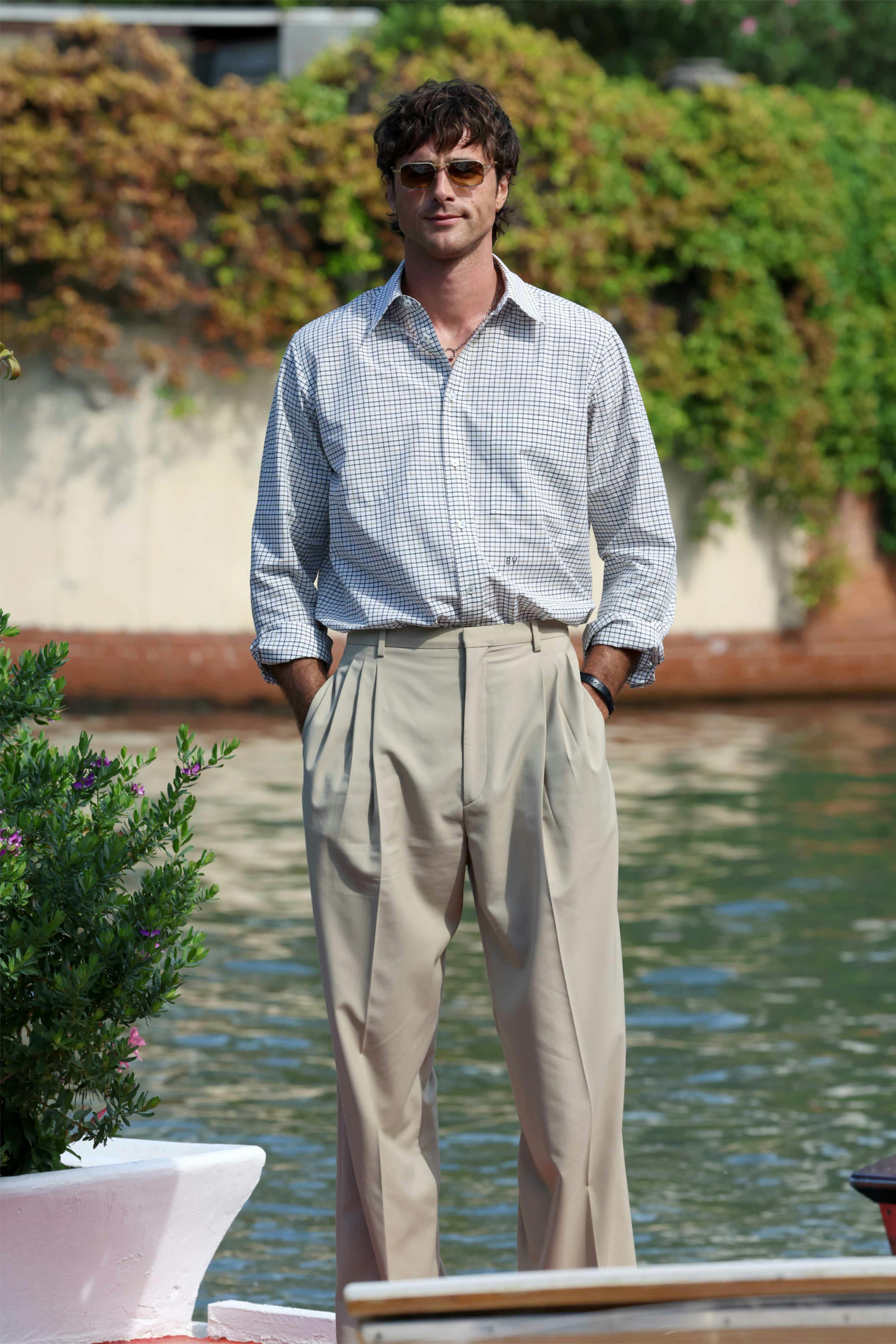 jacob elordi bottega veneta louise trotter menswear venice film festival