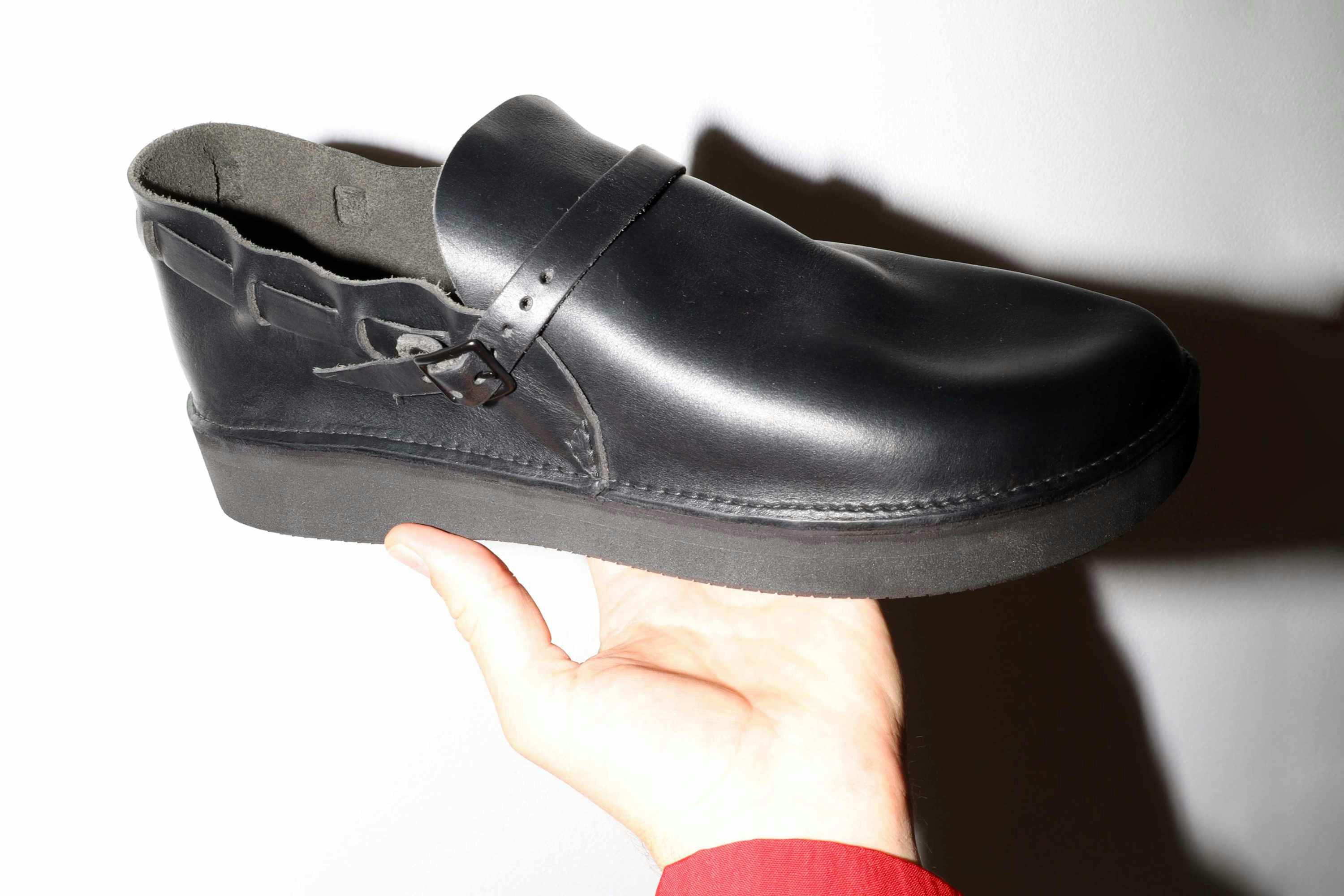 man-tle aurora shoe co collab leather shoe