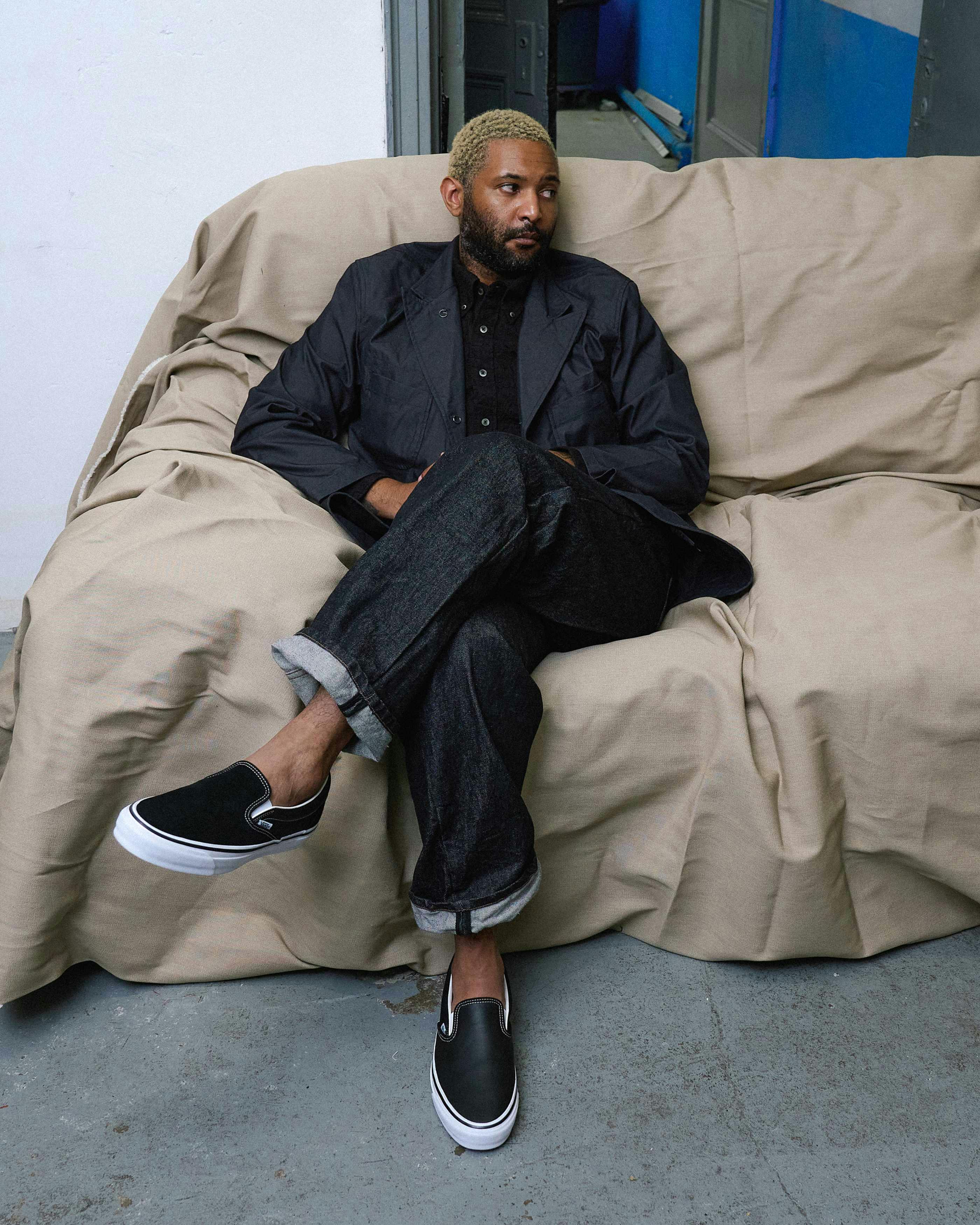 engineered garments vans slip on sneaker store exclusive colorways navy black