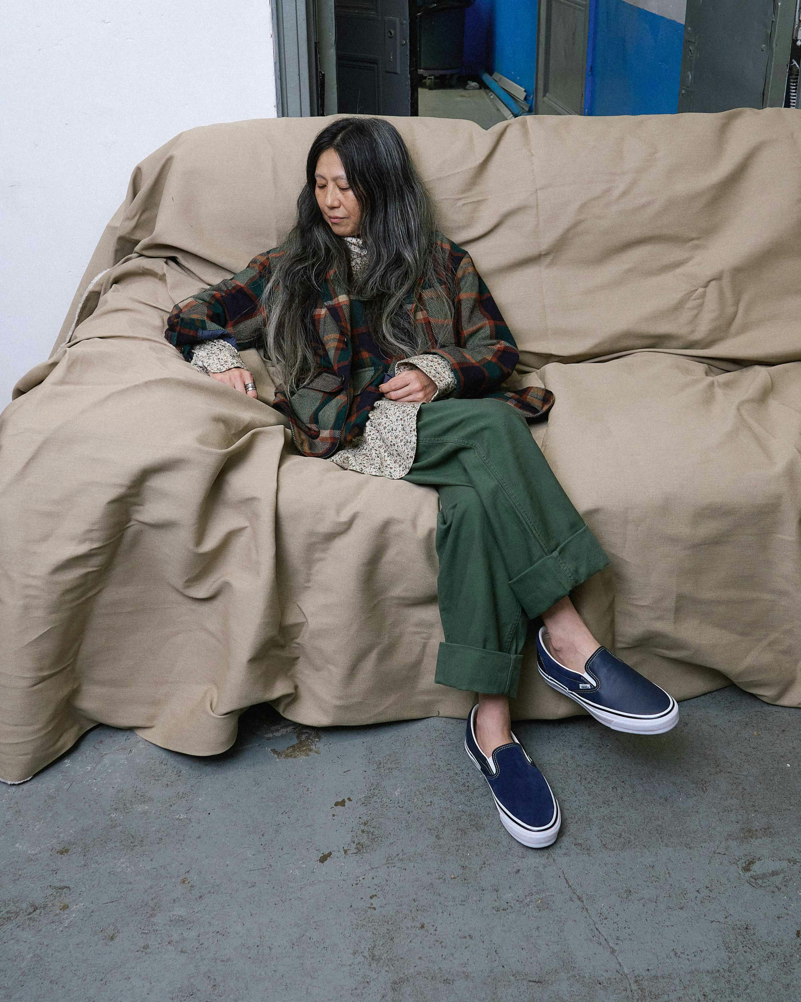 engineered garments vans slip on sneaker store exclusive colorways navy black