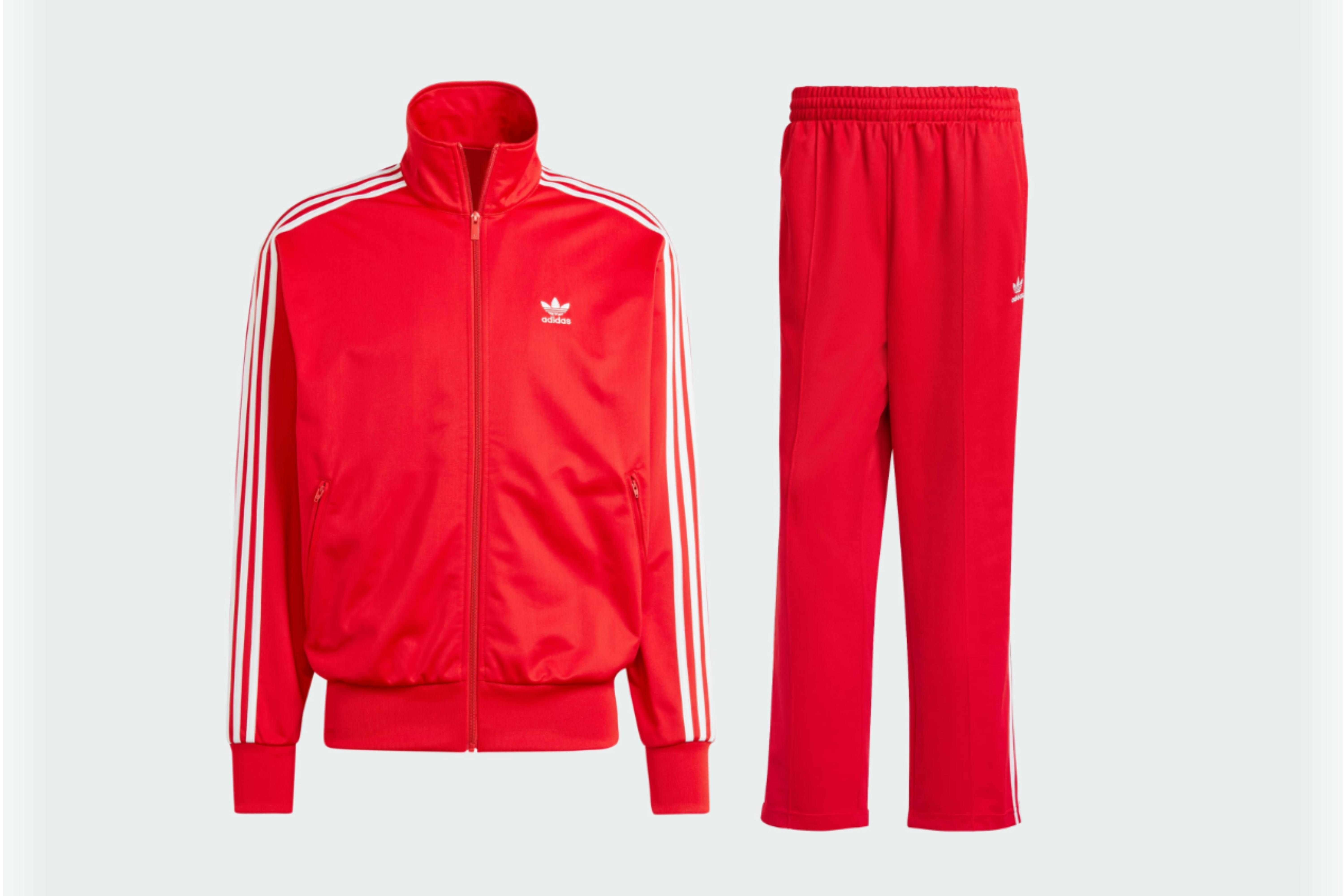 adidas track red