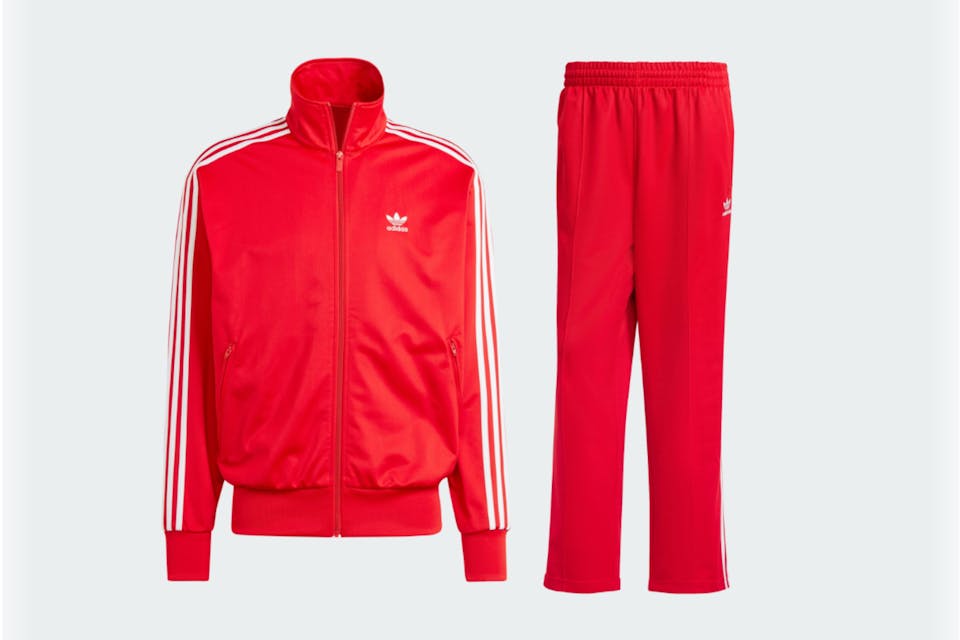 adidas track red