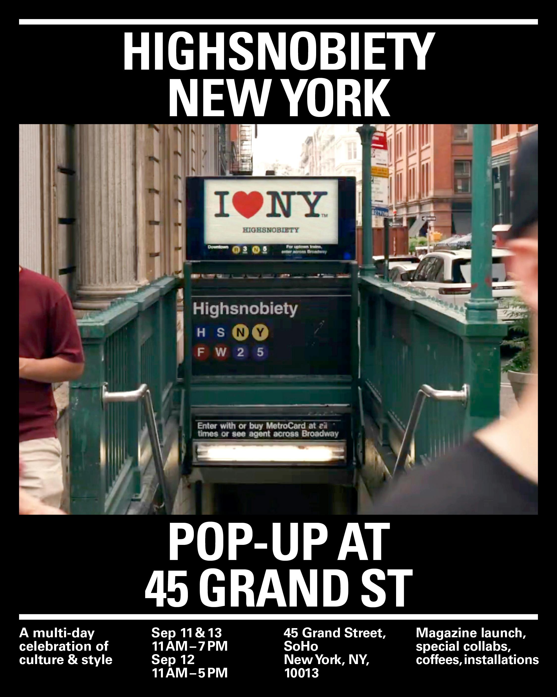 highsnobiety new york 2025 pop up