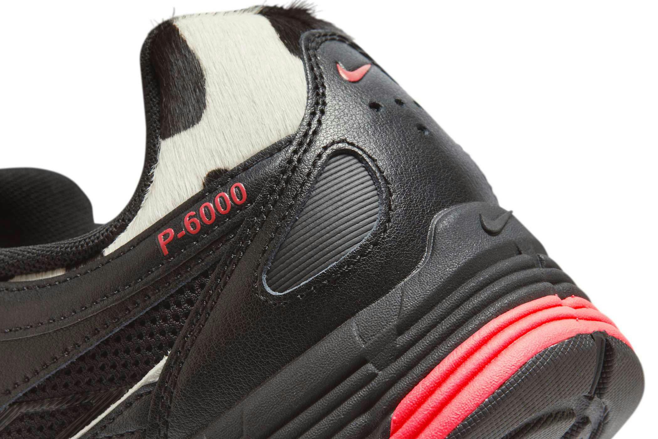 nike p-6000 zebra black red