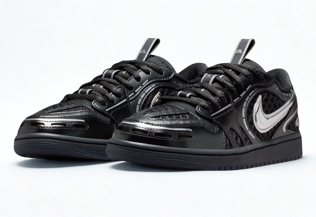 Air Jordan 1 Low Method of Make V3 “Black/Metallic Silver”