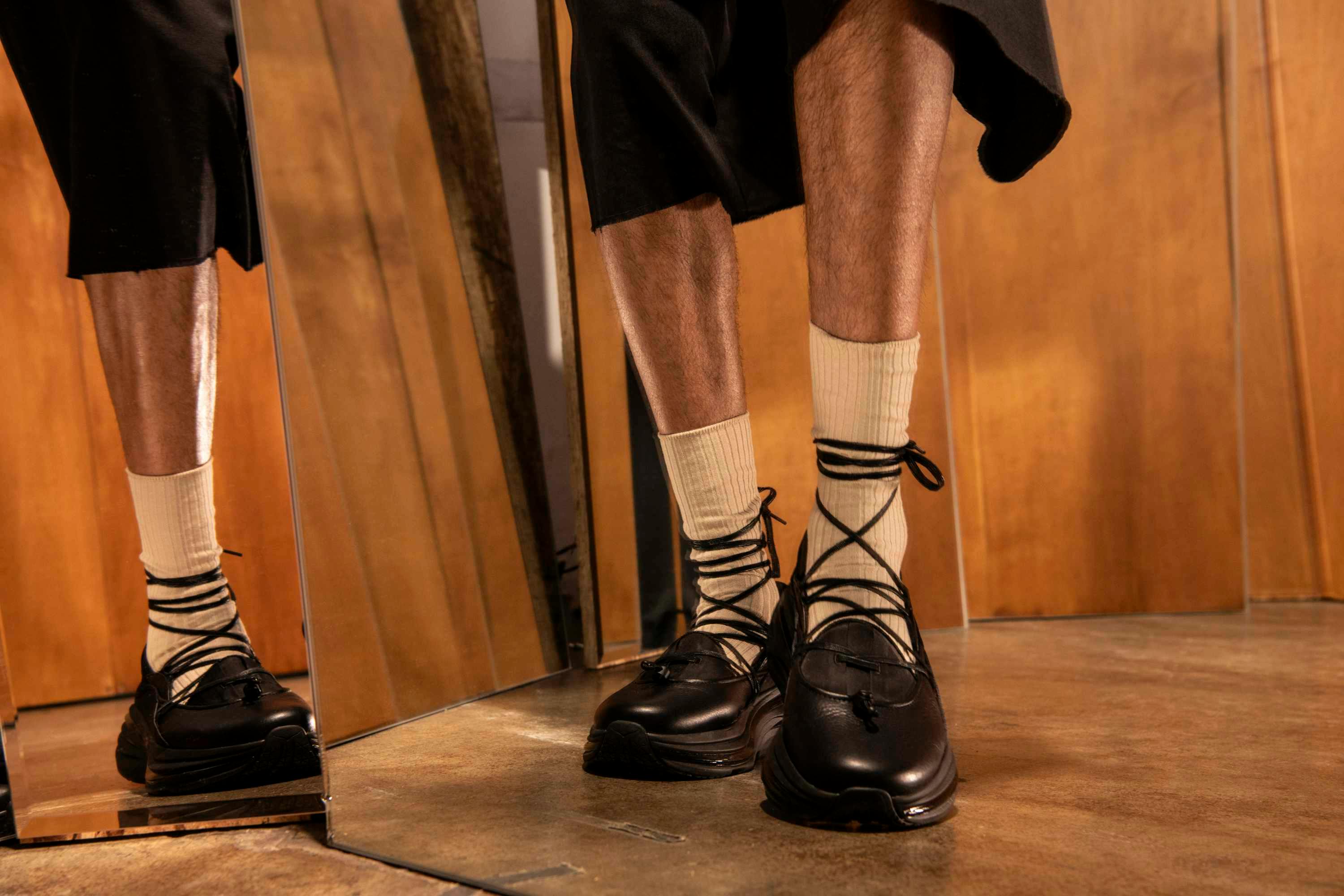 hoka bondi mary jane sneaker