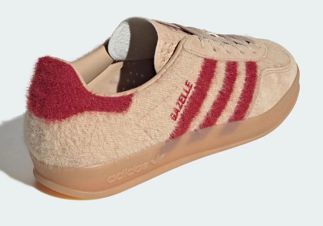 furry adidas Gazelle sneaker