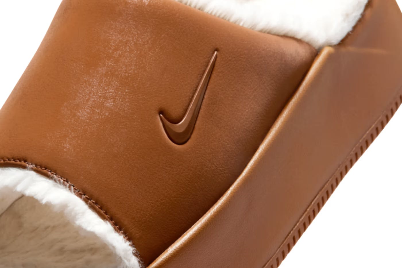 Nike fur sandals