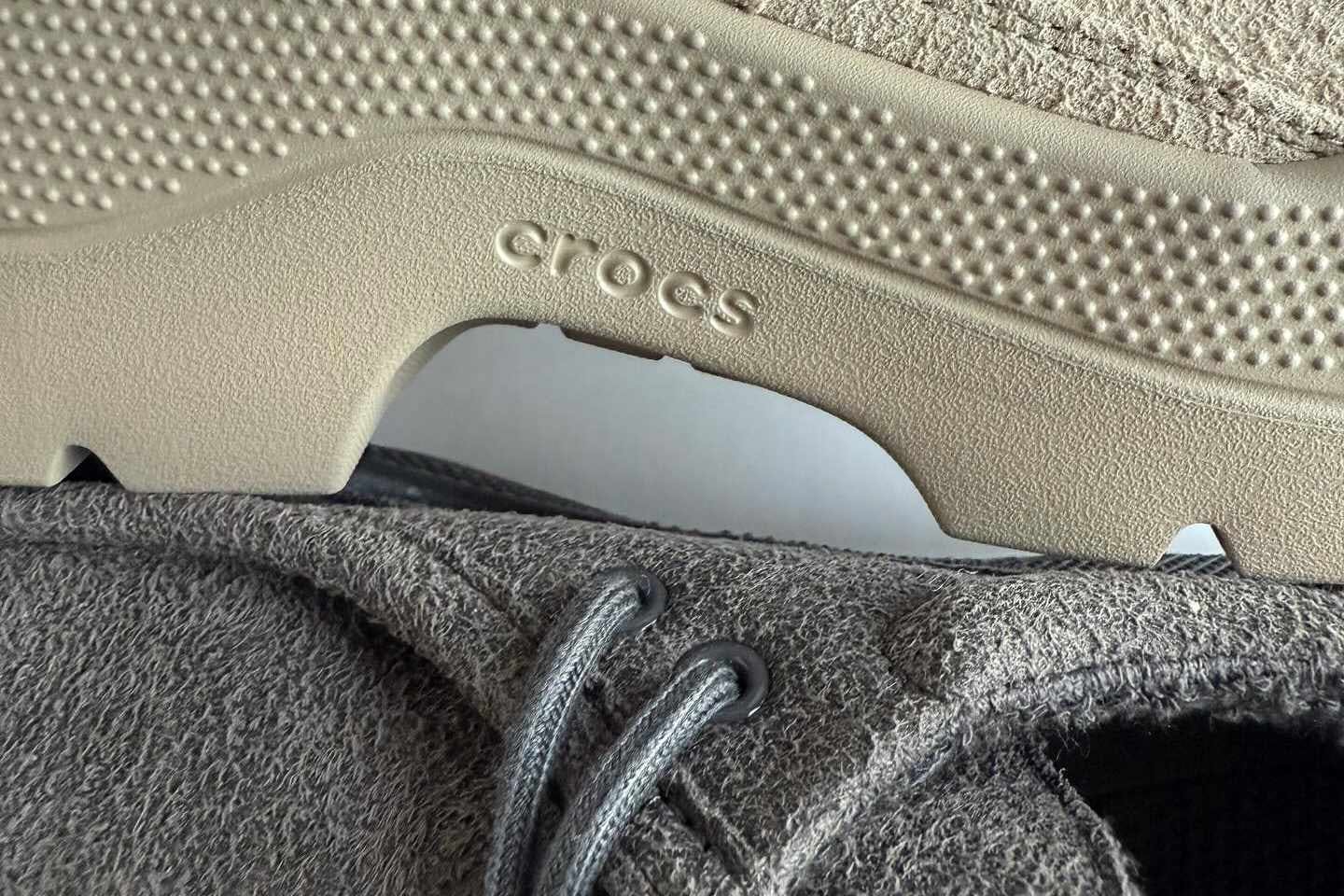 crocs suede sneaker loafer shoe