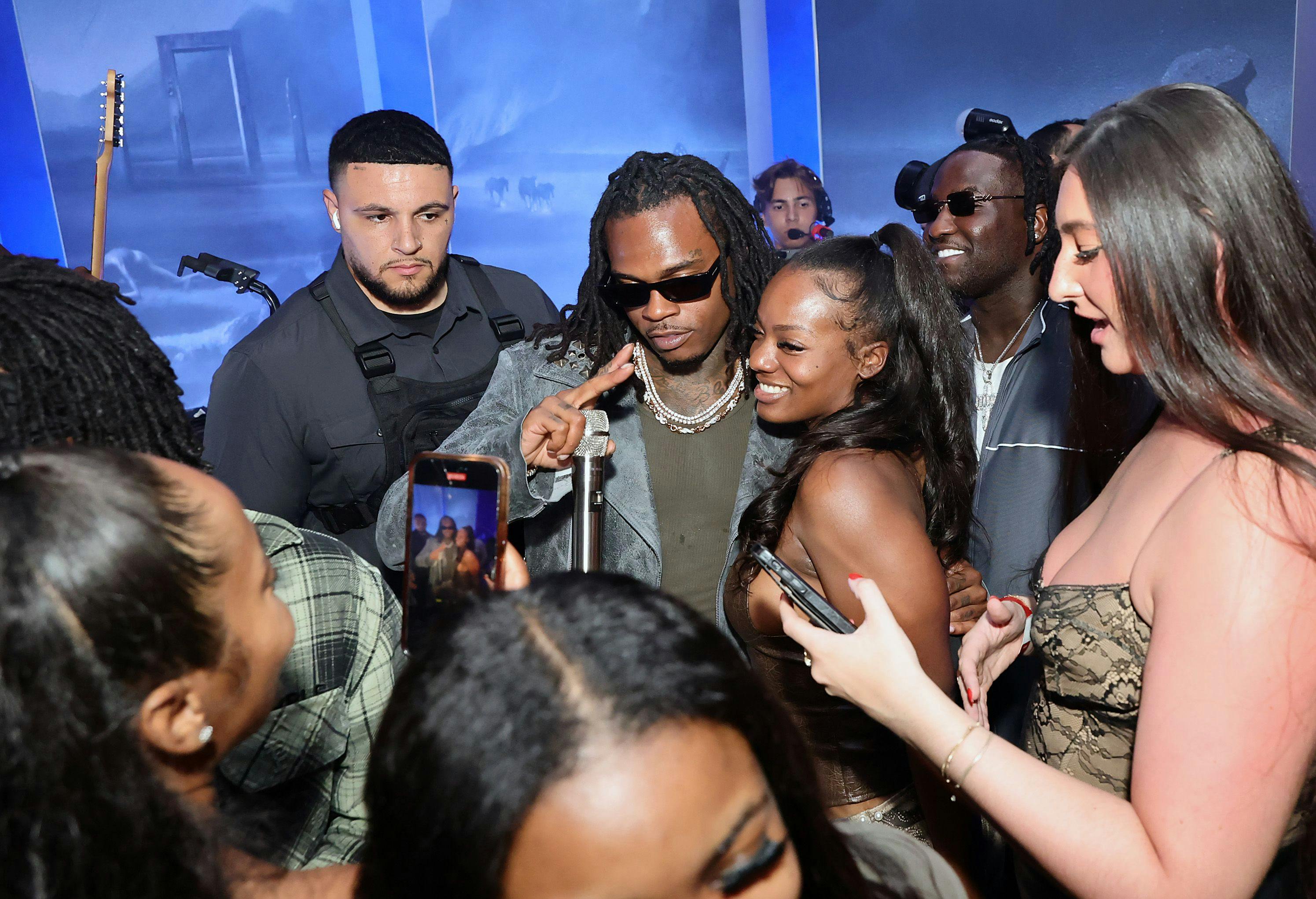 Gunna, JID, and Doja Cat perform at Apple Music Studios in Los Angeles.