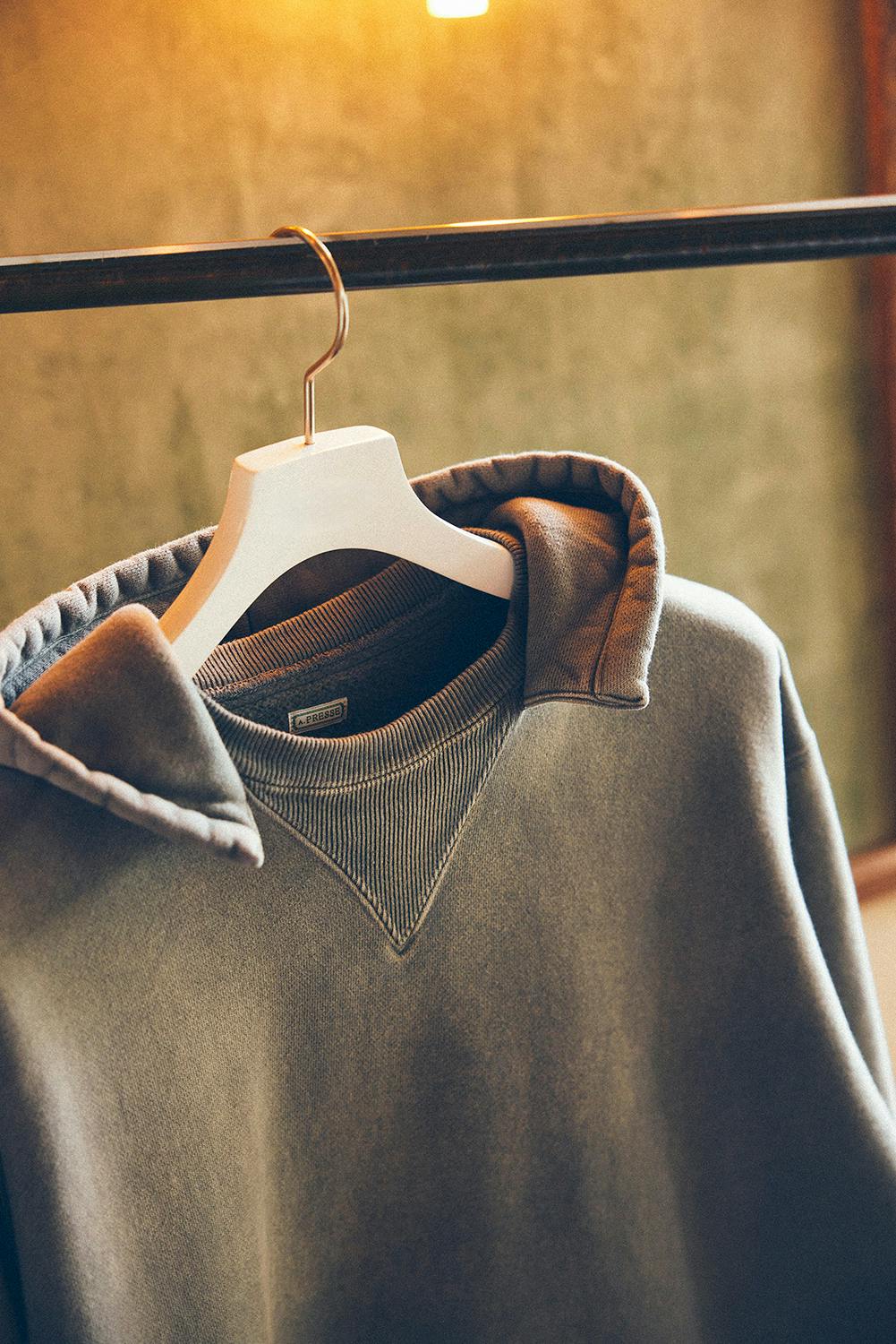 a.presse biotop sweaters fw25 collab grey