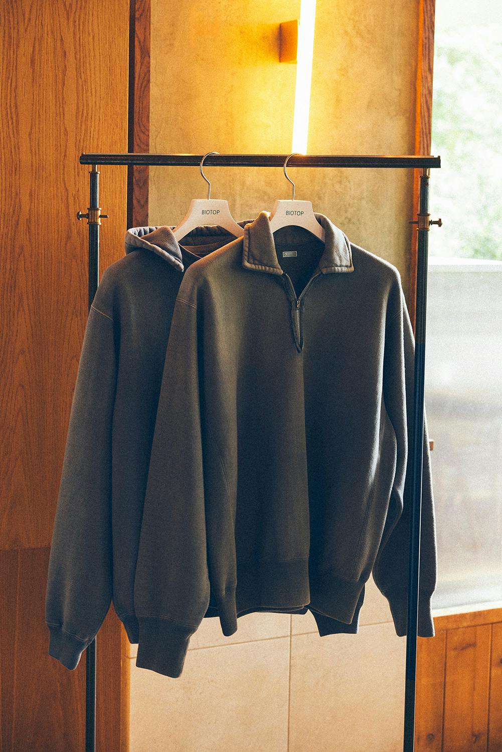 a.presse biotop sweaters fw25 collab grey