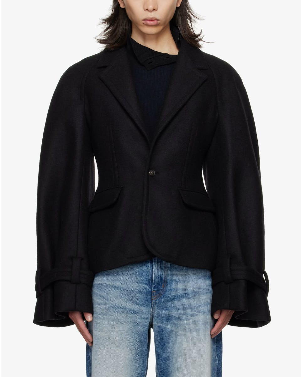 EGONlab Black Raglan Tailoring Blazer