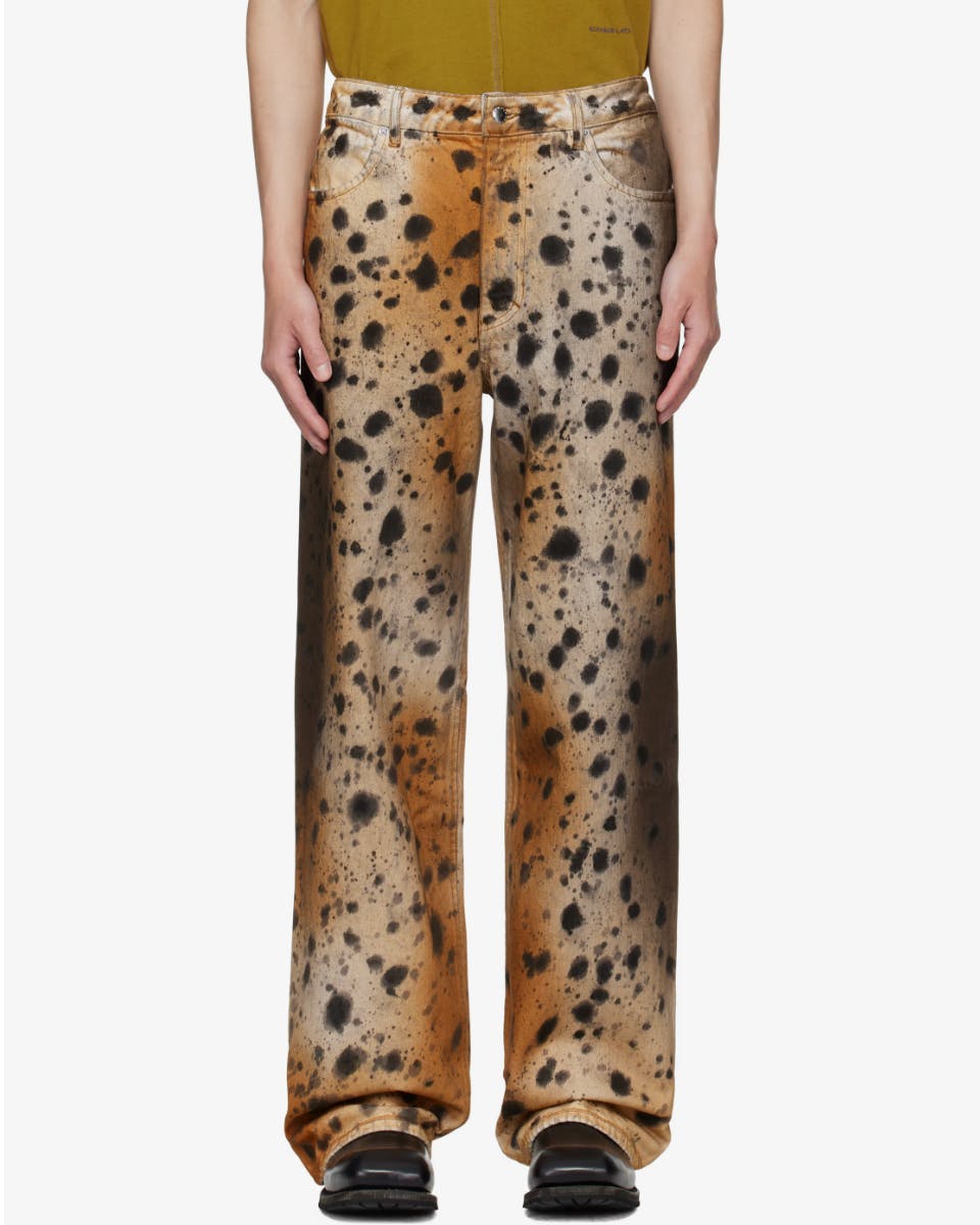 Eckhaus Latta Tan & Beige Wide Leg Jeans