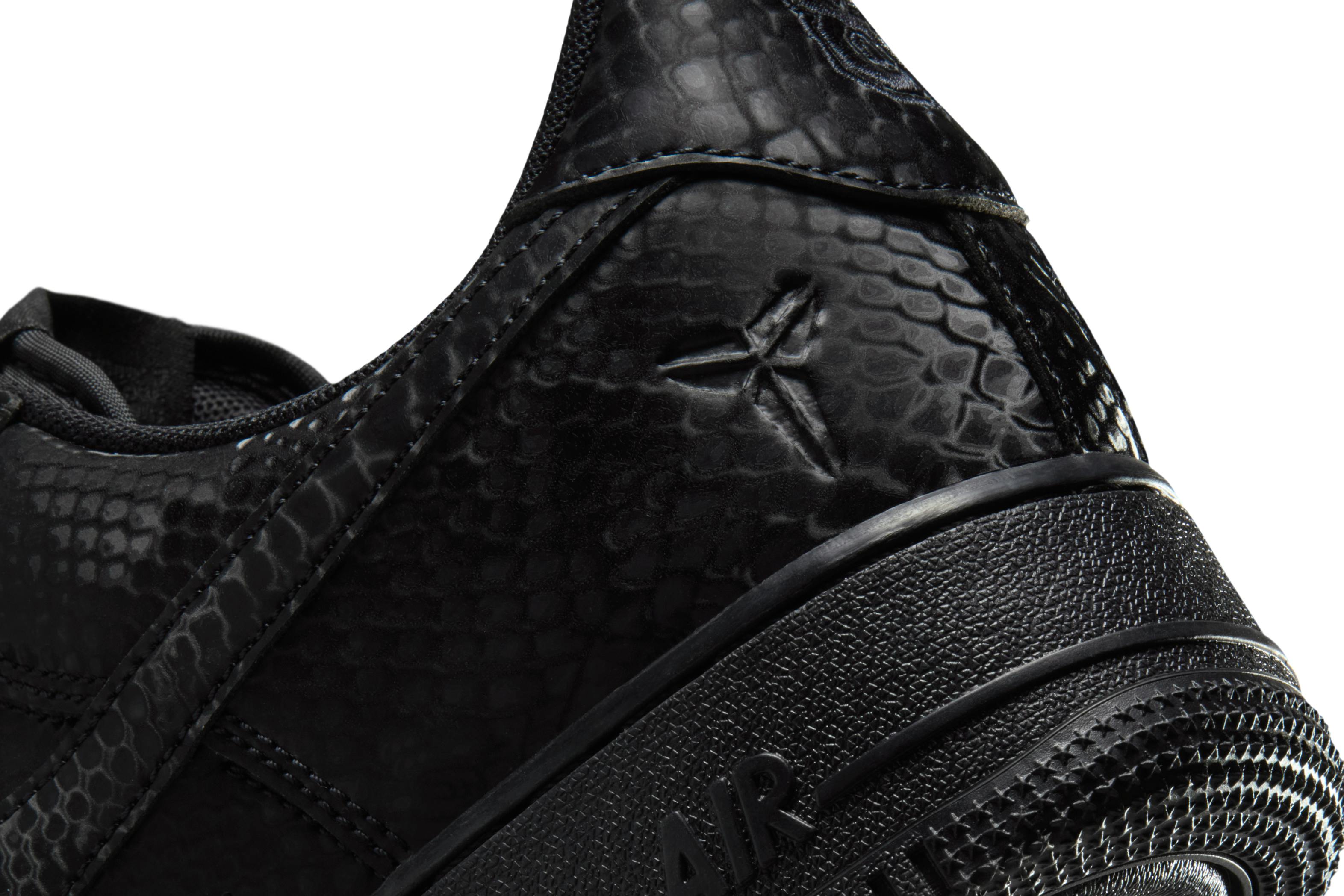 nike kobe air force 1 snakeskin black