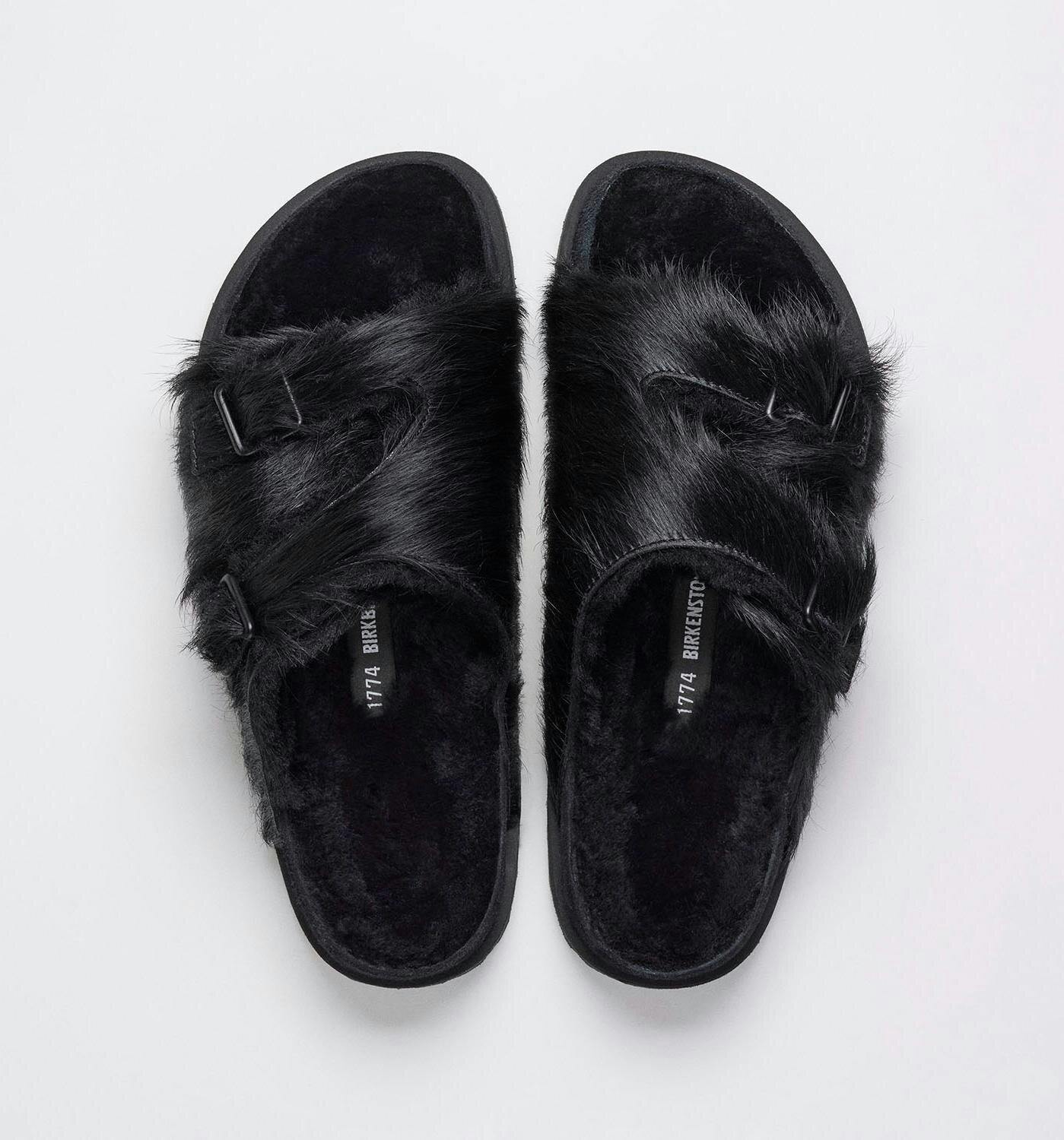 Birkenstock 1774 Becomes Berlin fur shearling sandals