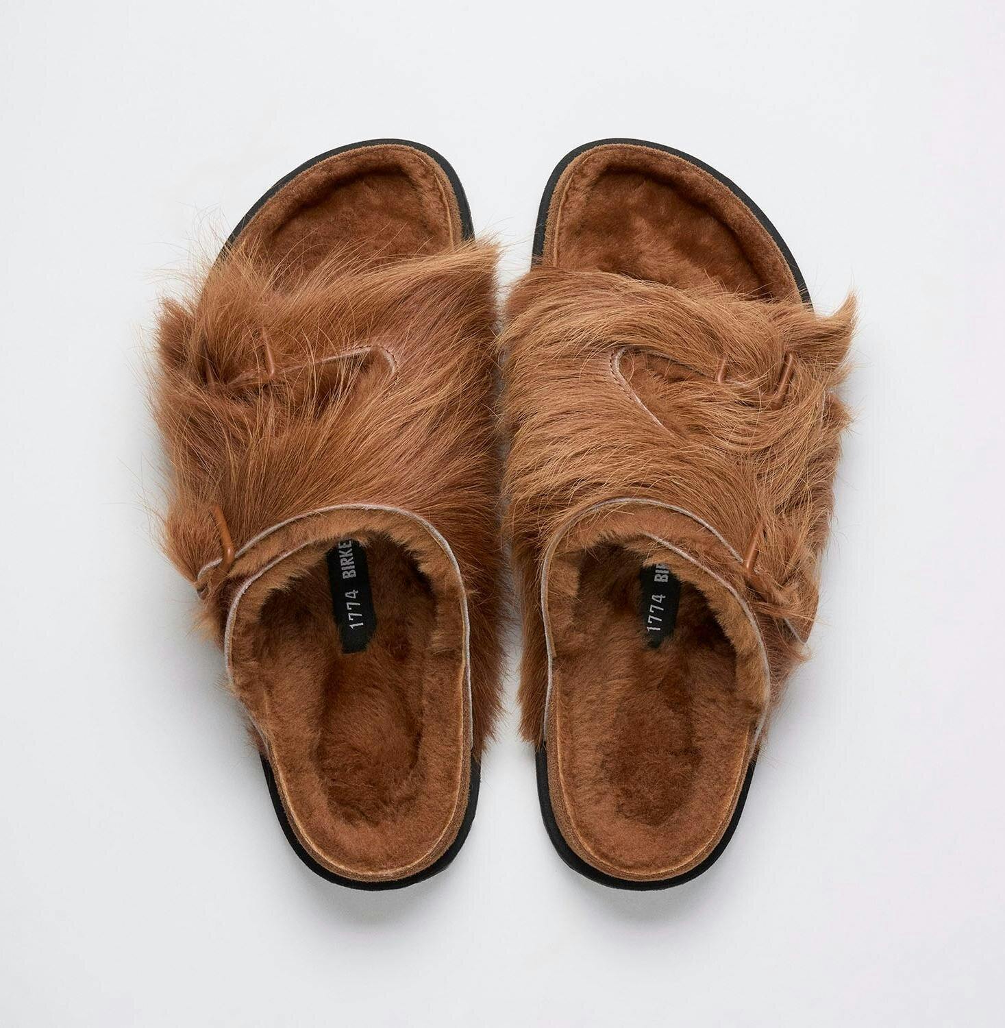 Birkenstock 1774 Becomes Berlin fur shearling sandals