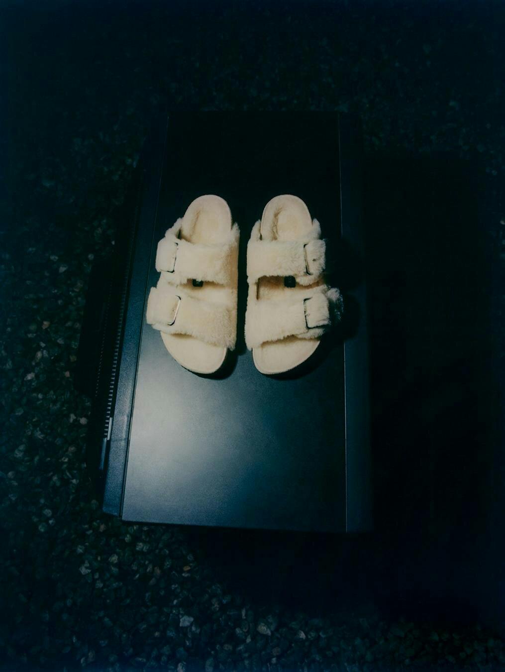 Birkenstock 1774 Becomes Berlin fur shearling sandals