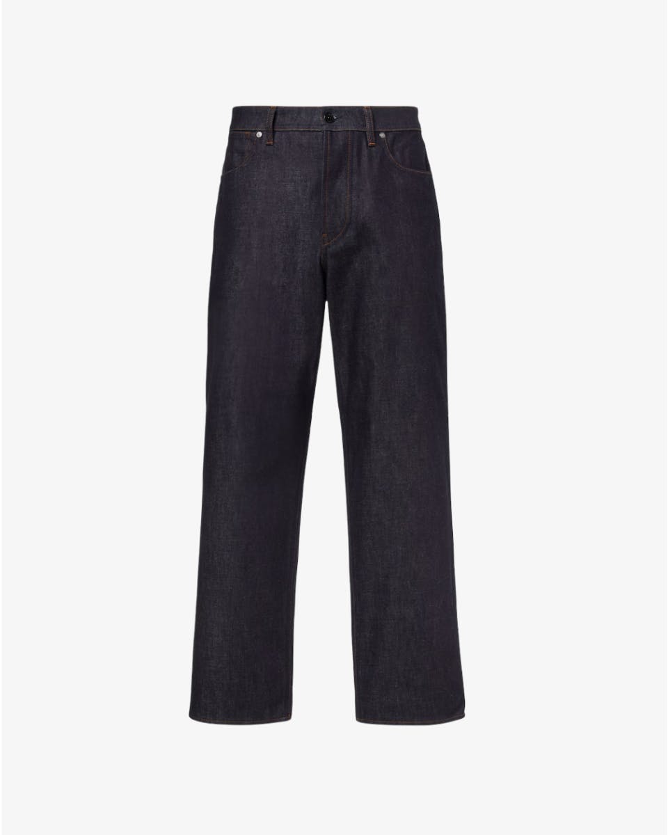 Mid-Rise Straight Jeans