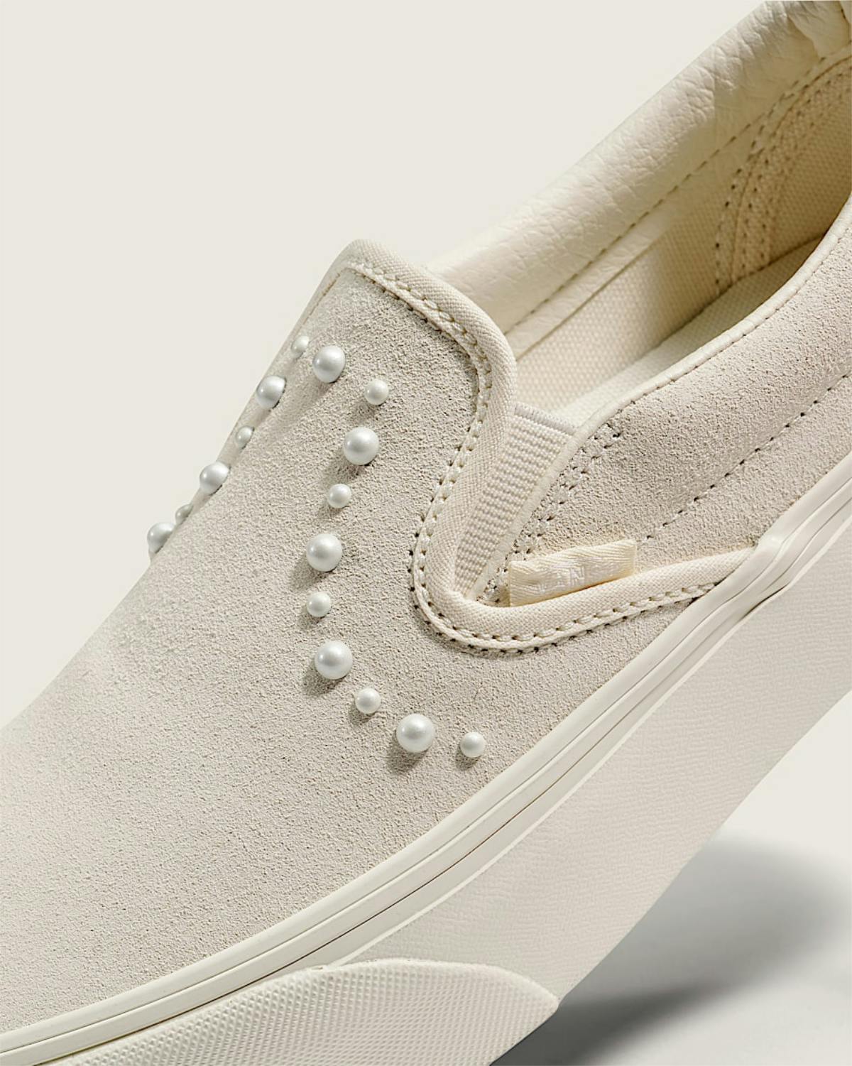 vans slip-on platform pearls