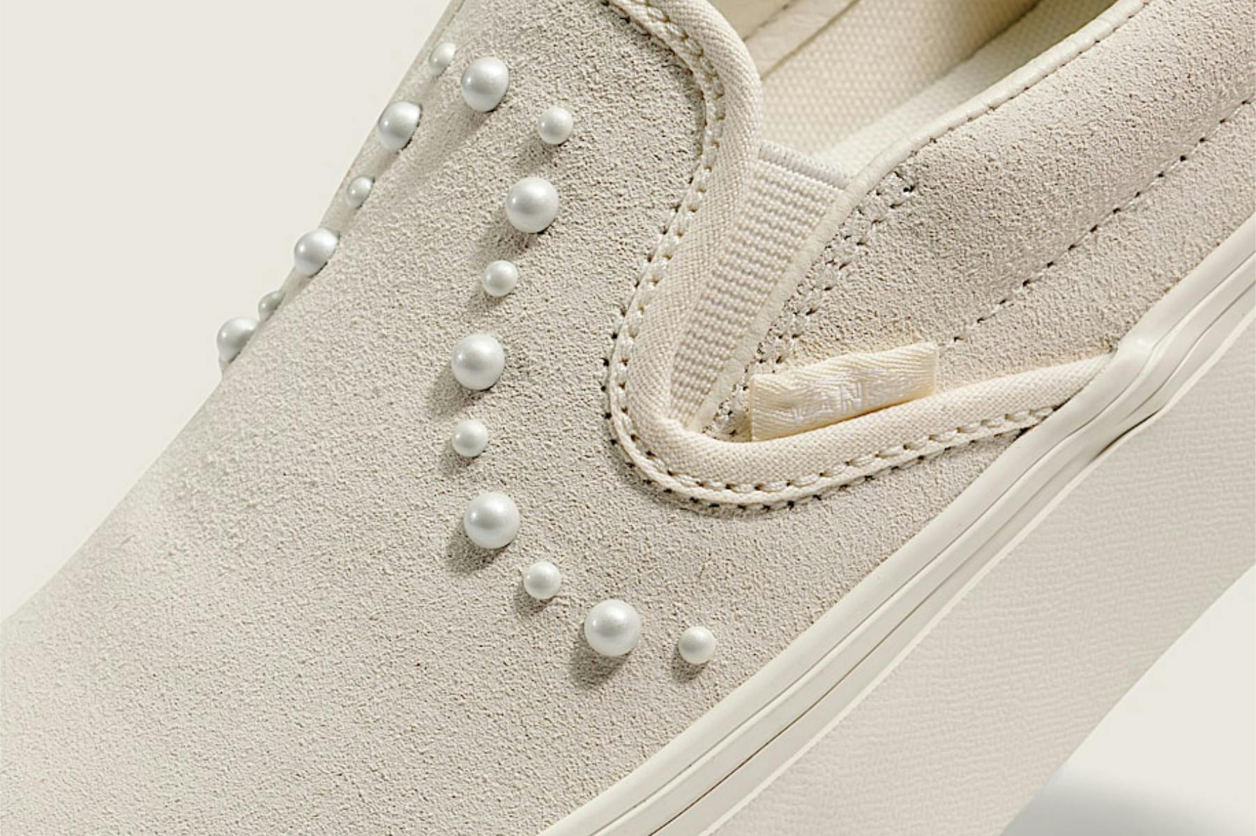vans slip-on platform pearls