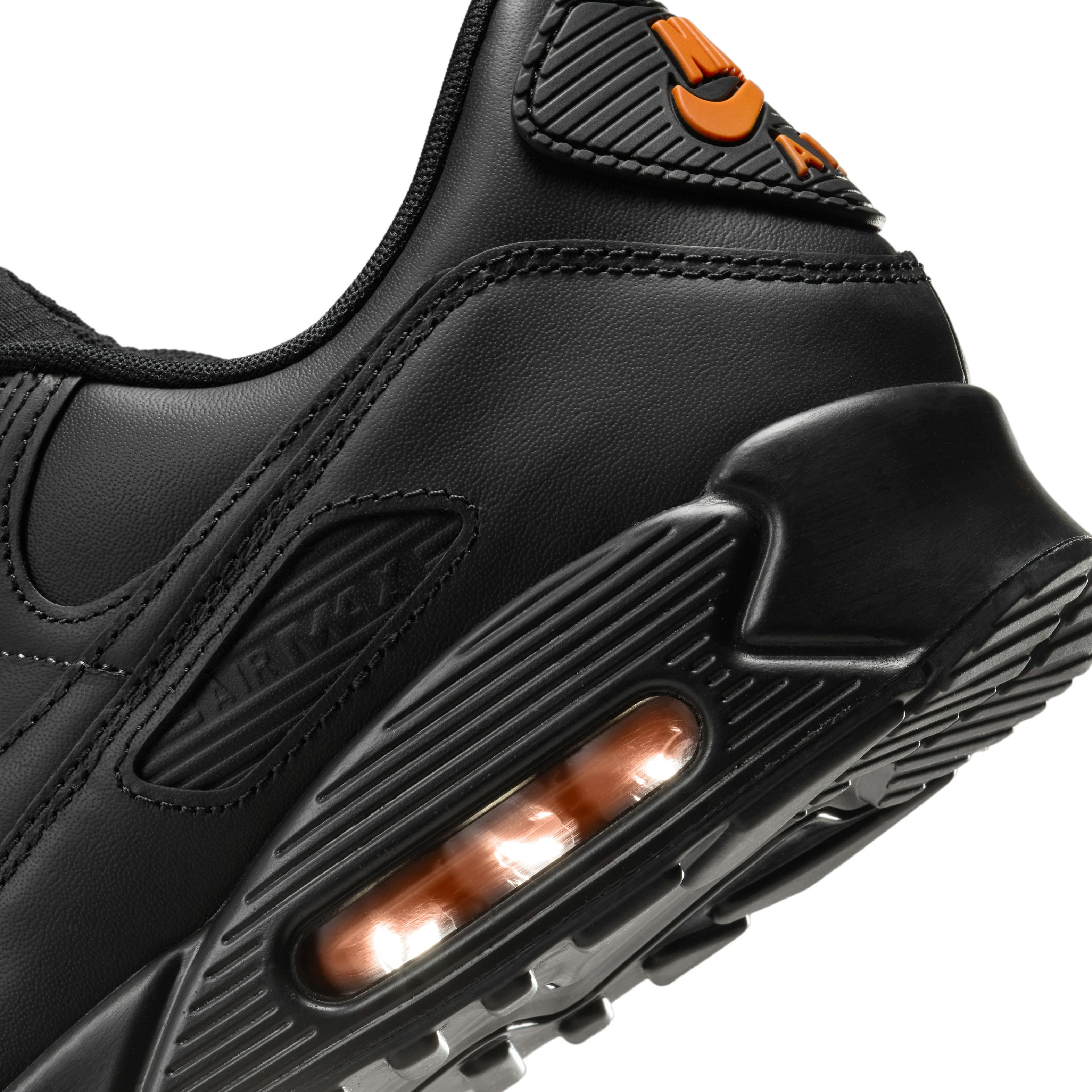 nike air max 90 "black/safety orange"