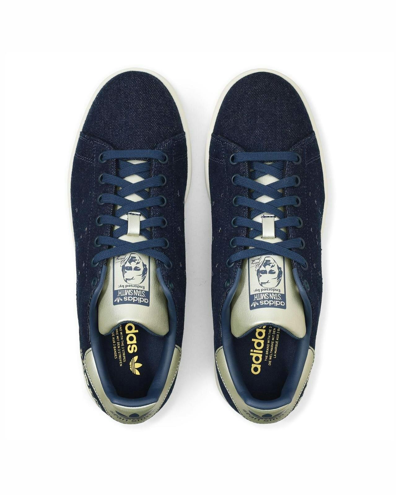 adidas stan smith floral denim shoe