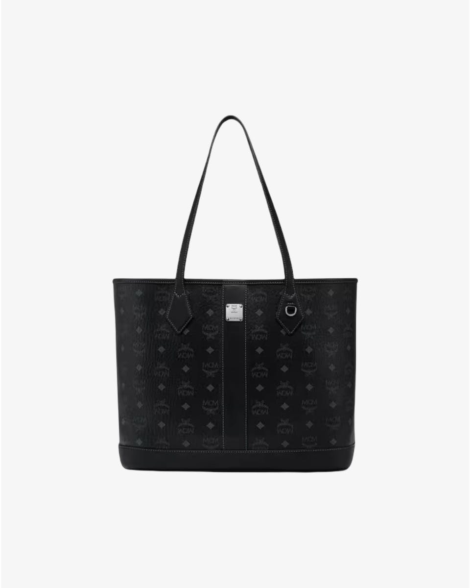 Medium Liz Shopper in Visetos Black