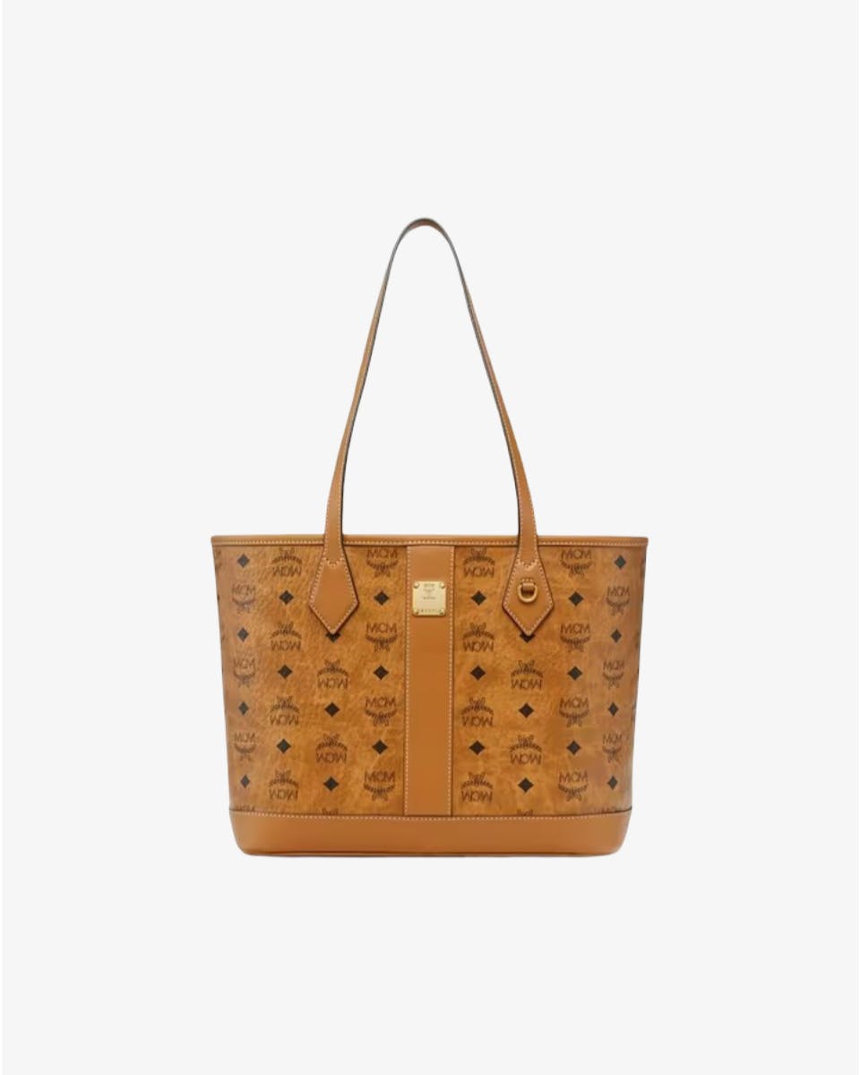 Small Liz Shopper in Visetos Cognac