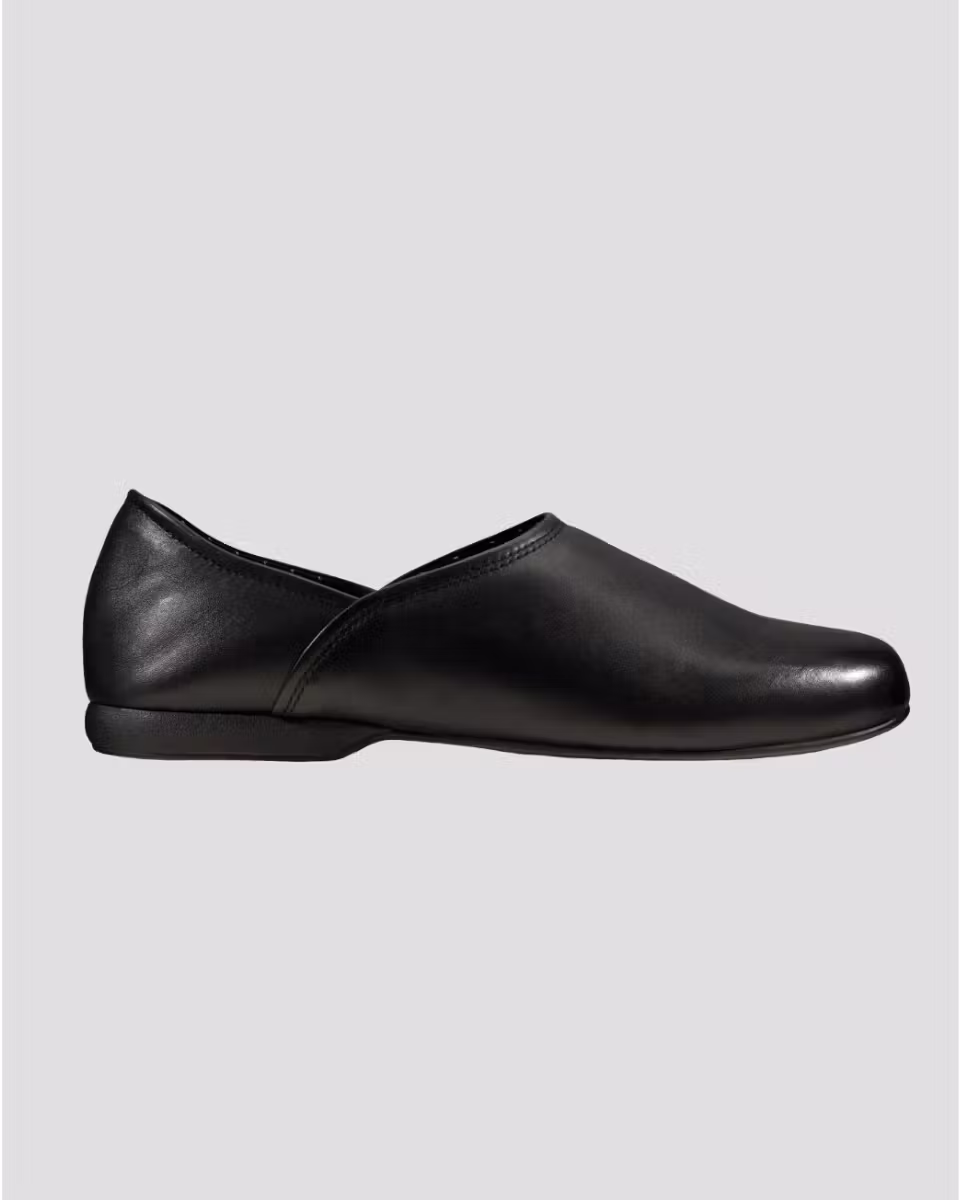 Harston Elite Slipper Black Leather