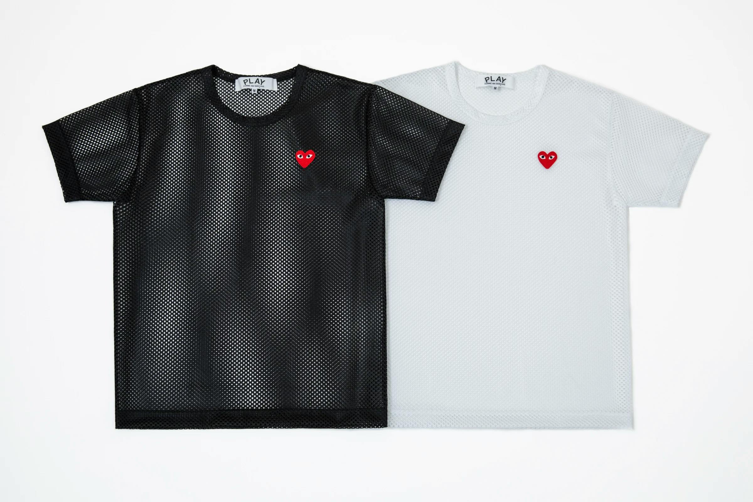 COMME des GARÇONS Play mesh t-shirt