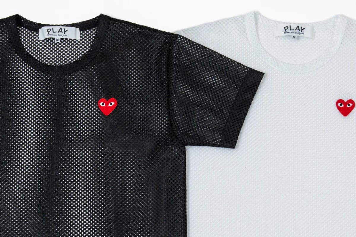 COMME des GARÇONS Play mesh t-shirt