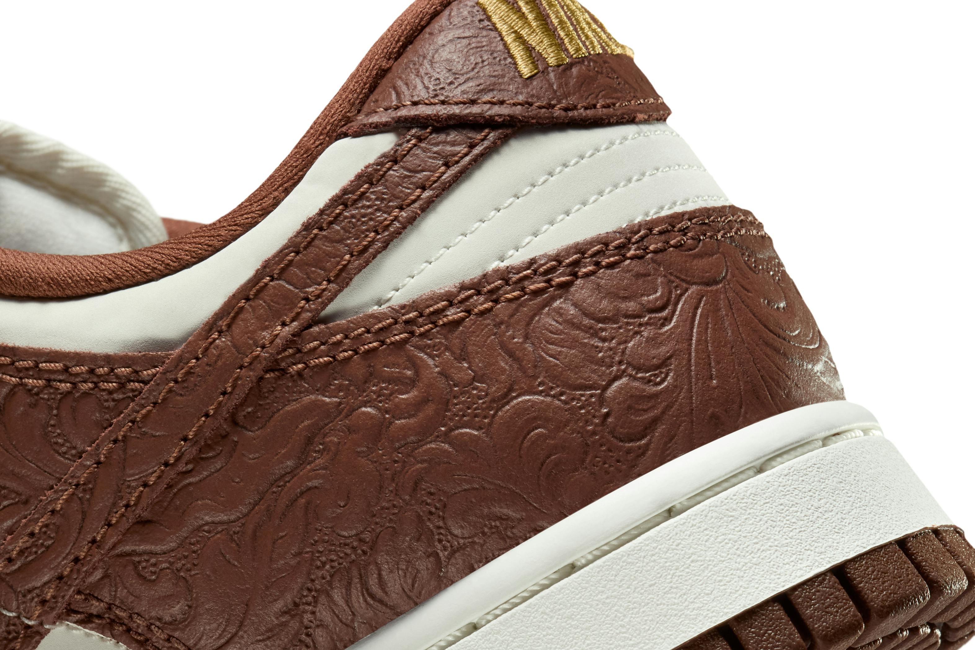nike dunk low embossed baroque