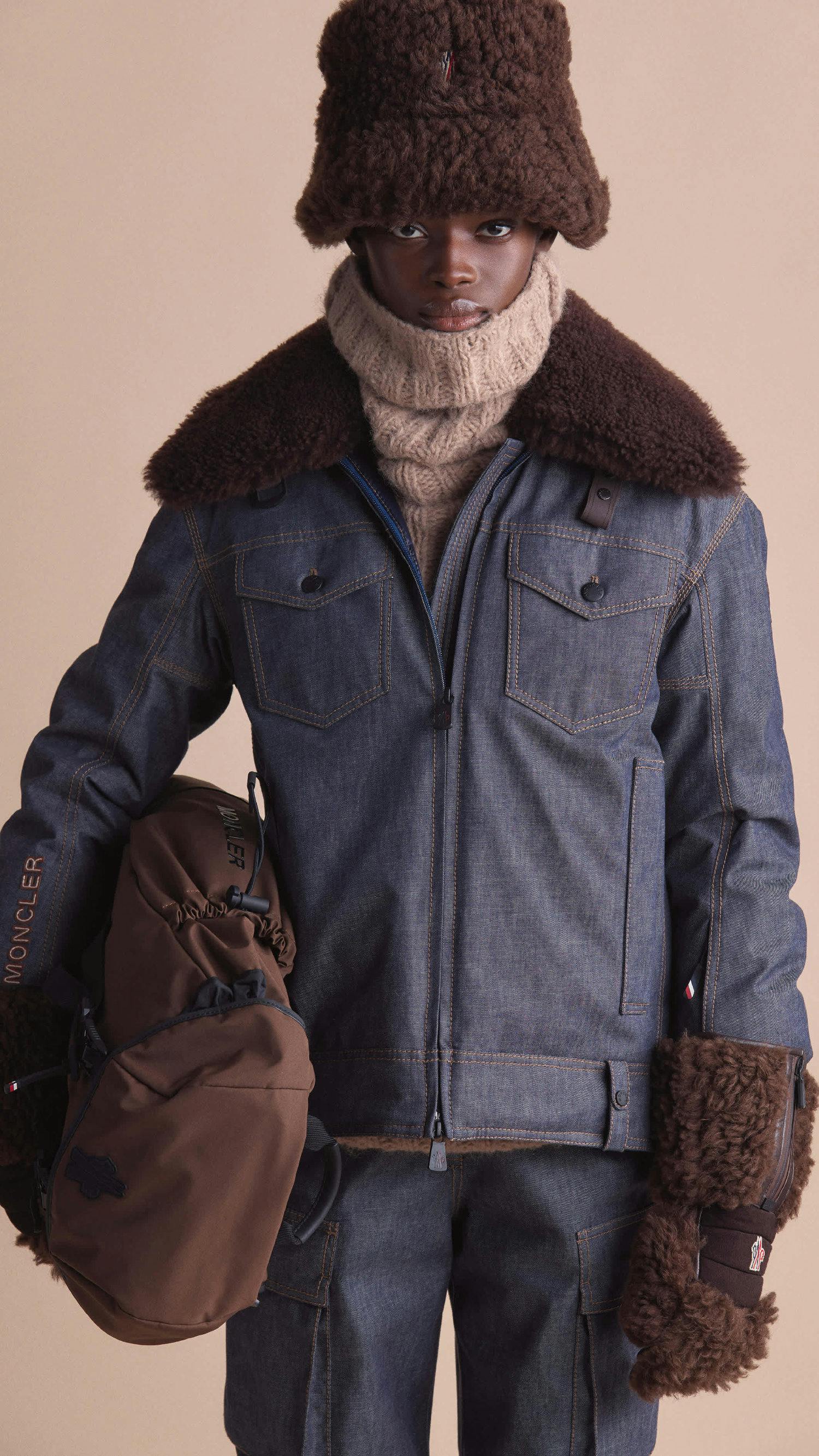 moncler grenoble fw25 denim ski