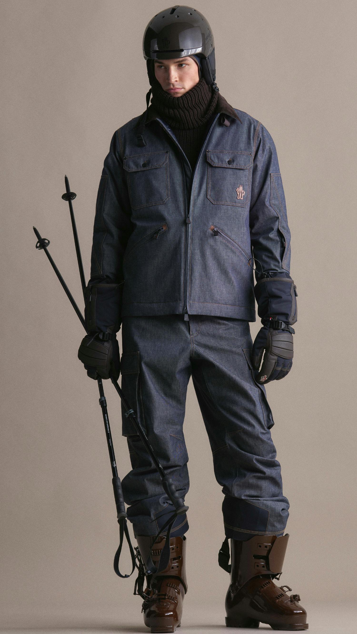 moncler grenoble fw25 denim ski