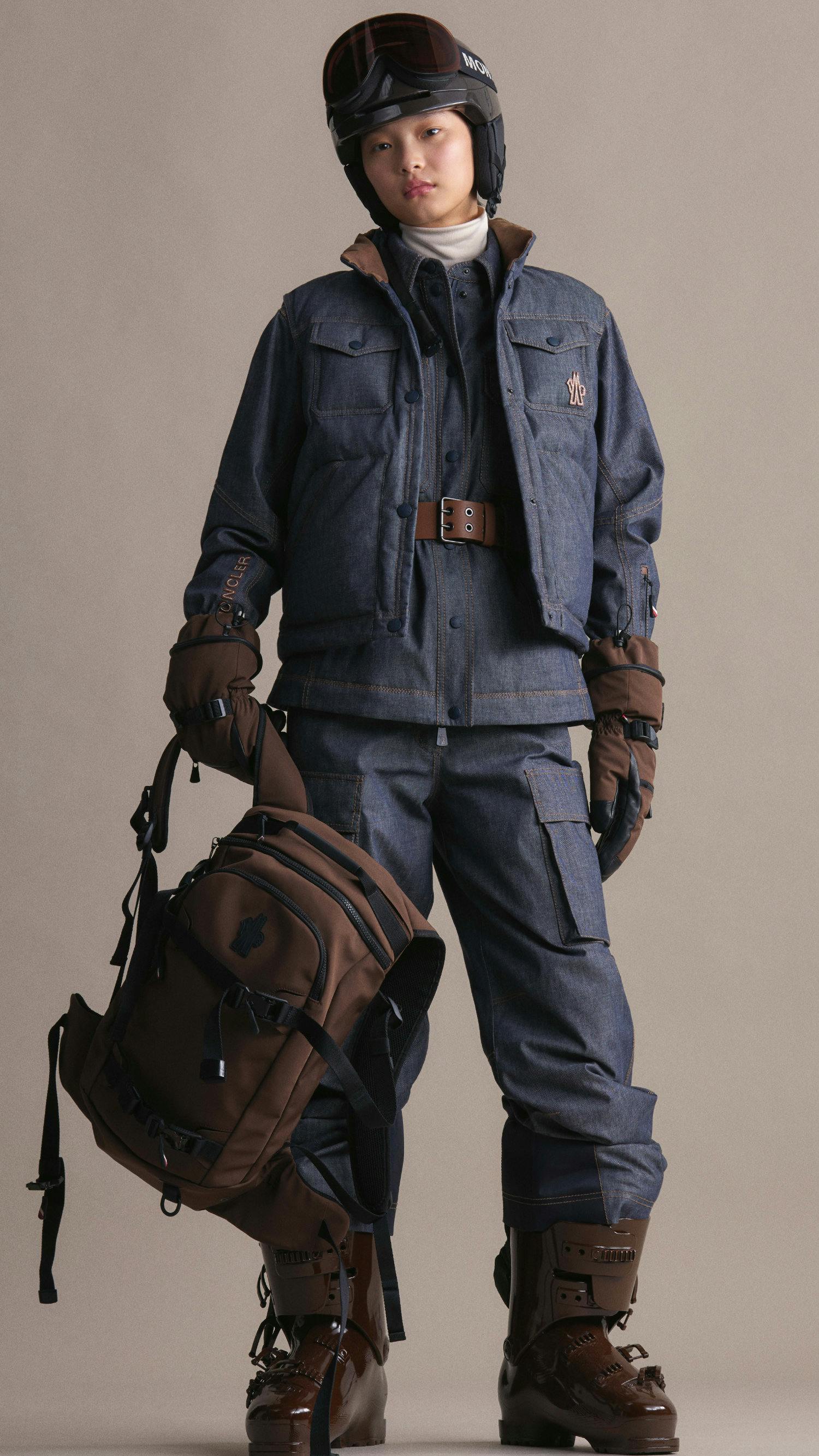 moncler grenoble fw25 denim ski