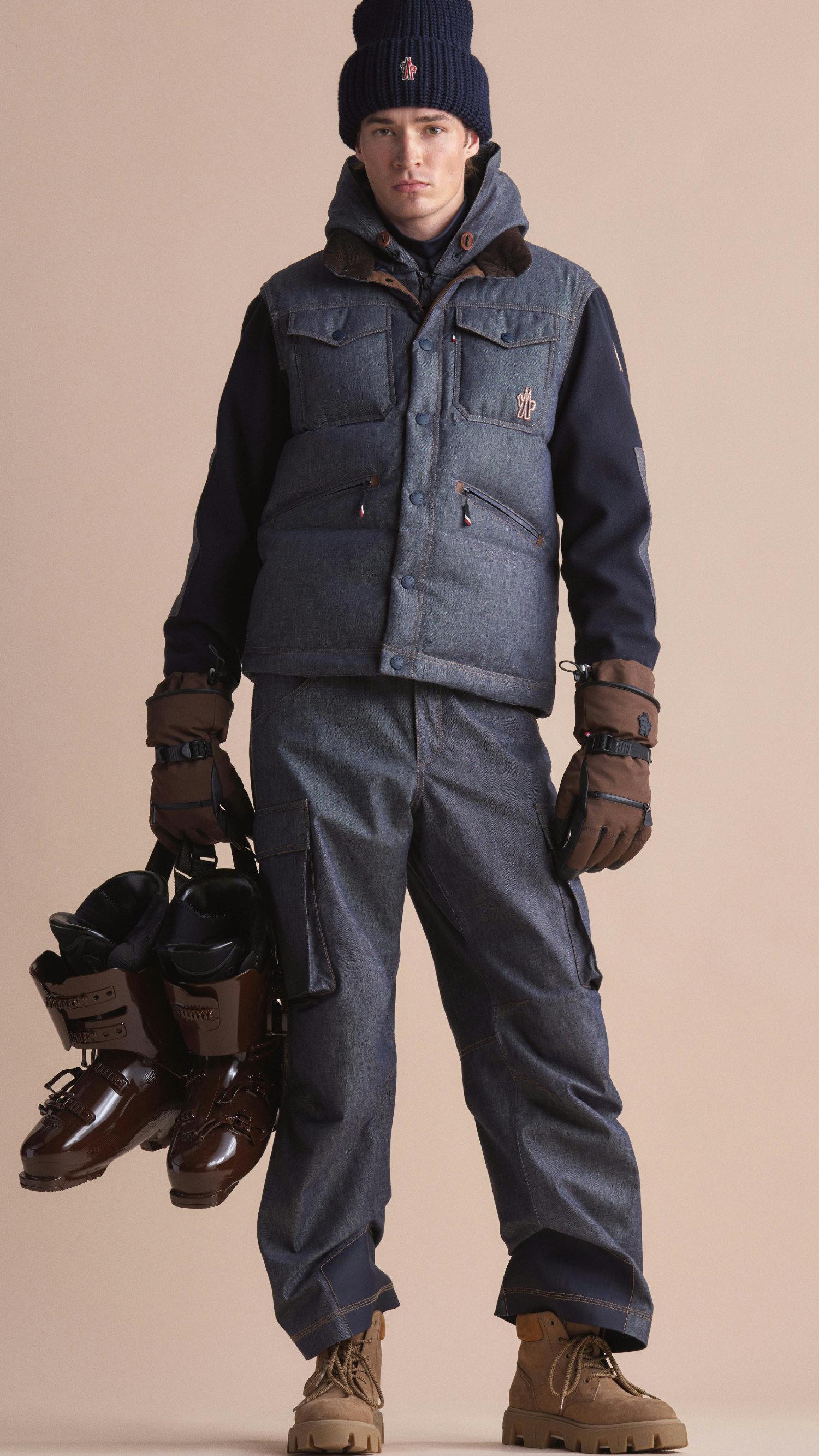 moncler grenoble fw25 denim ski