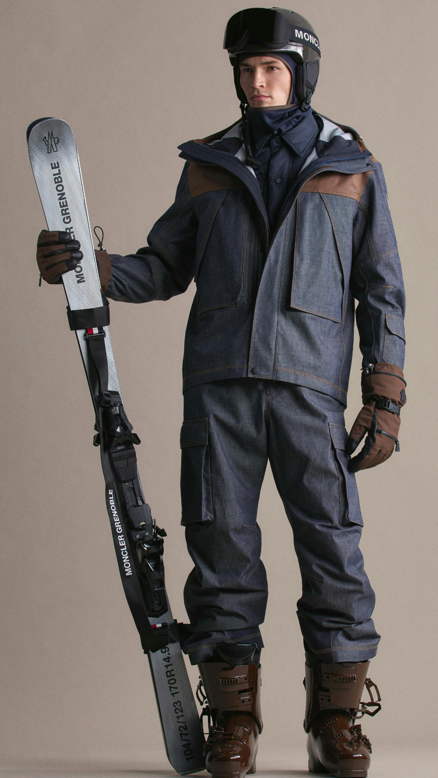 moncler grenoble fw25 denim ski