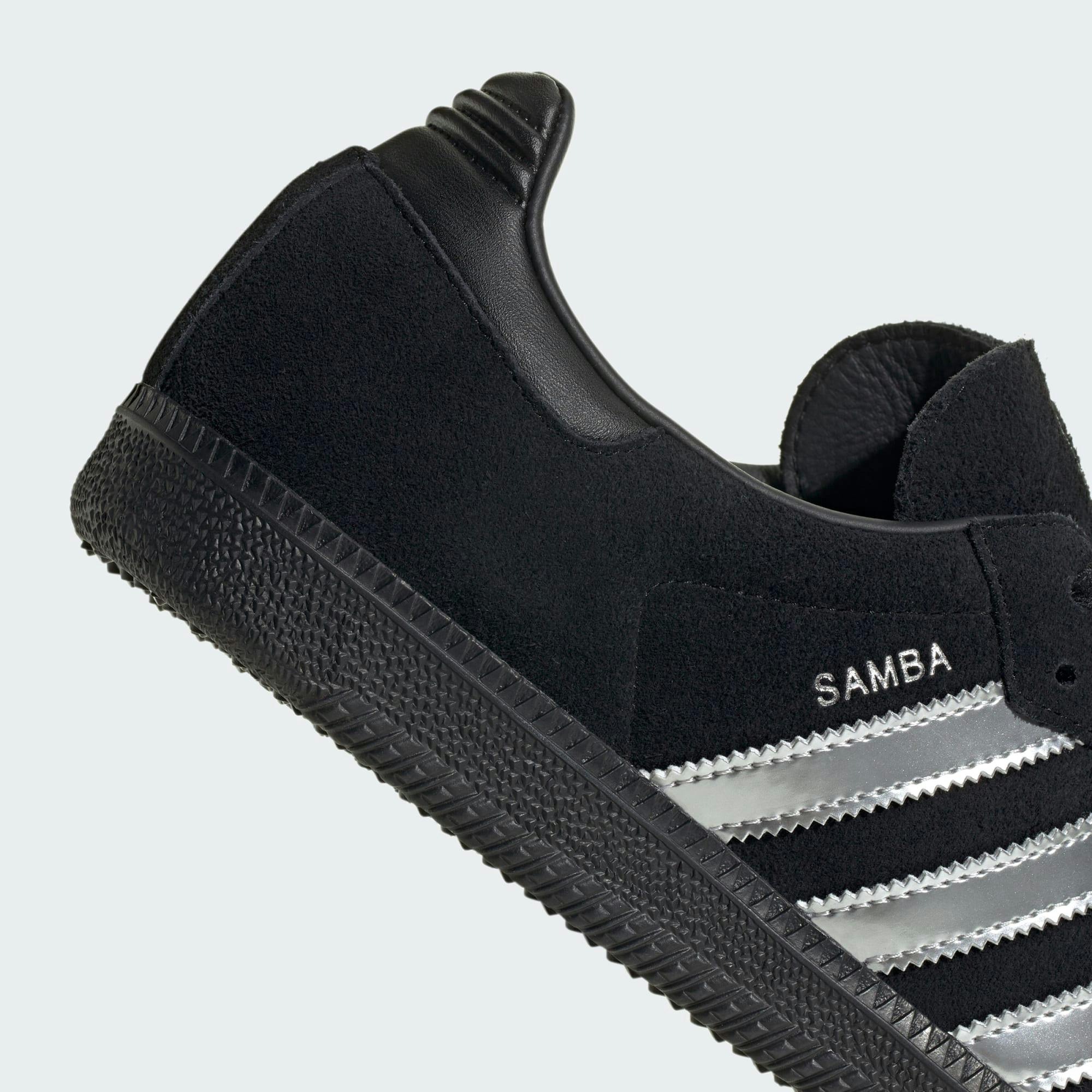 adidas samba black silver