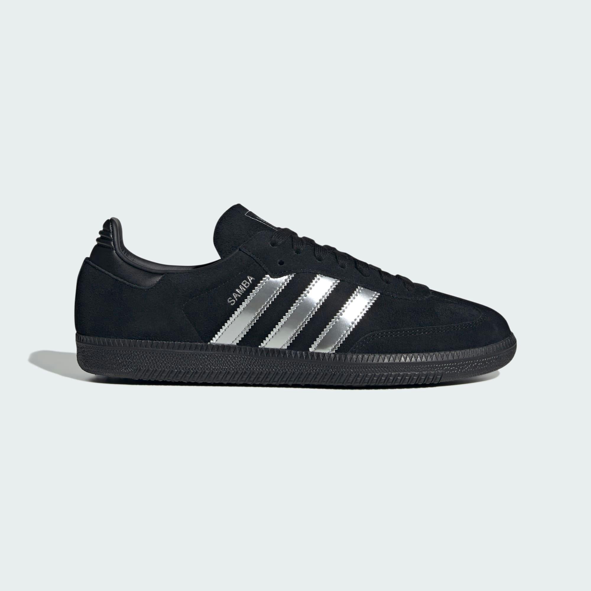adidas samba black silver