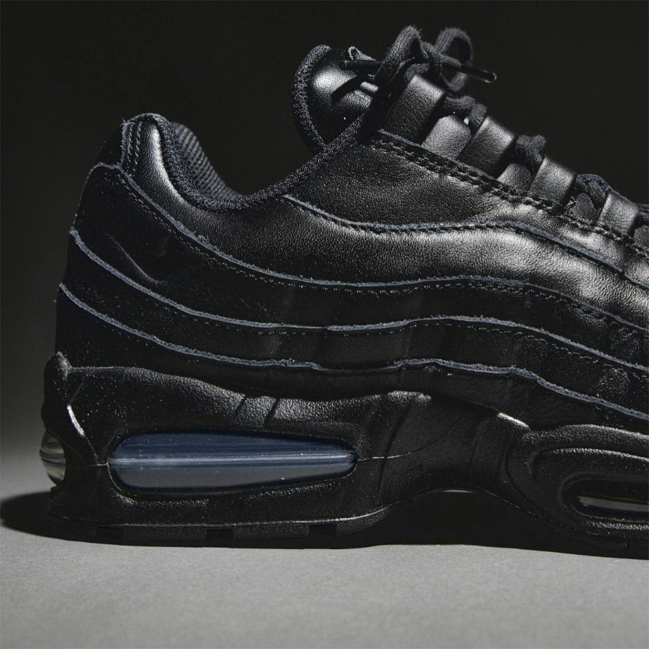 nike air max 95 premium leather black