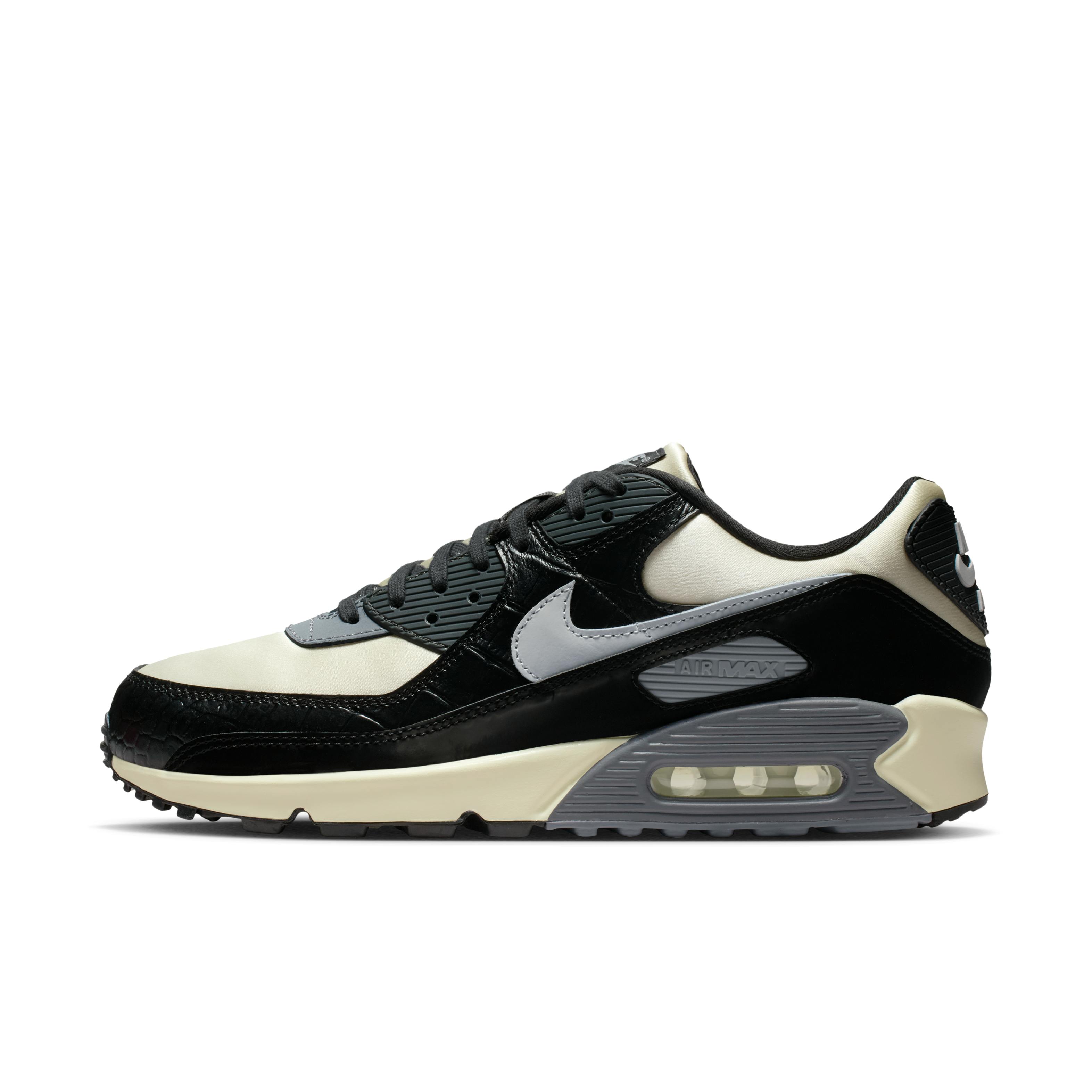 nike air max 90 cream and black