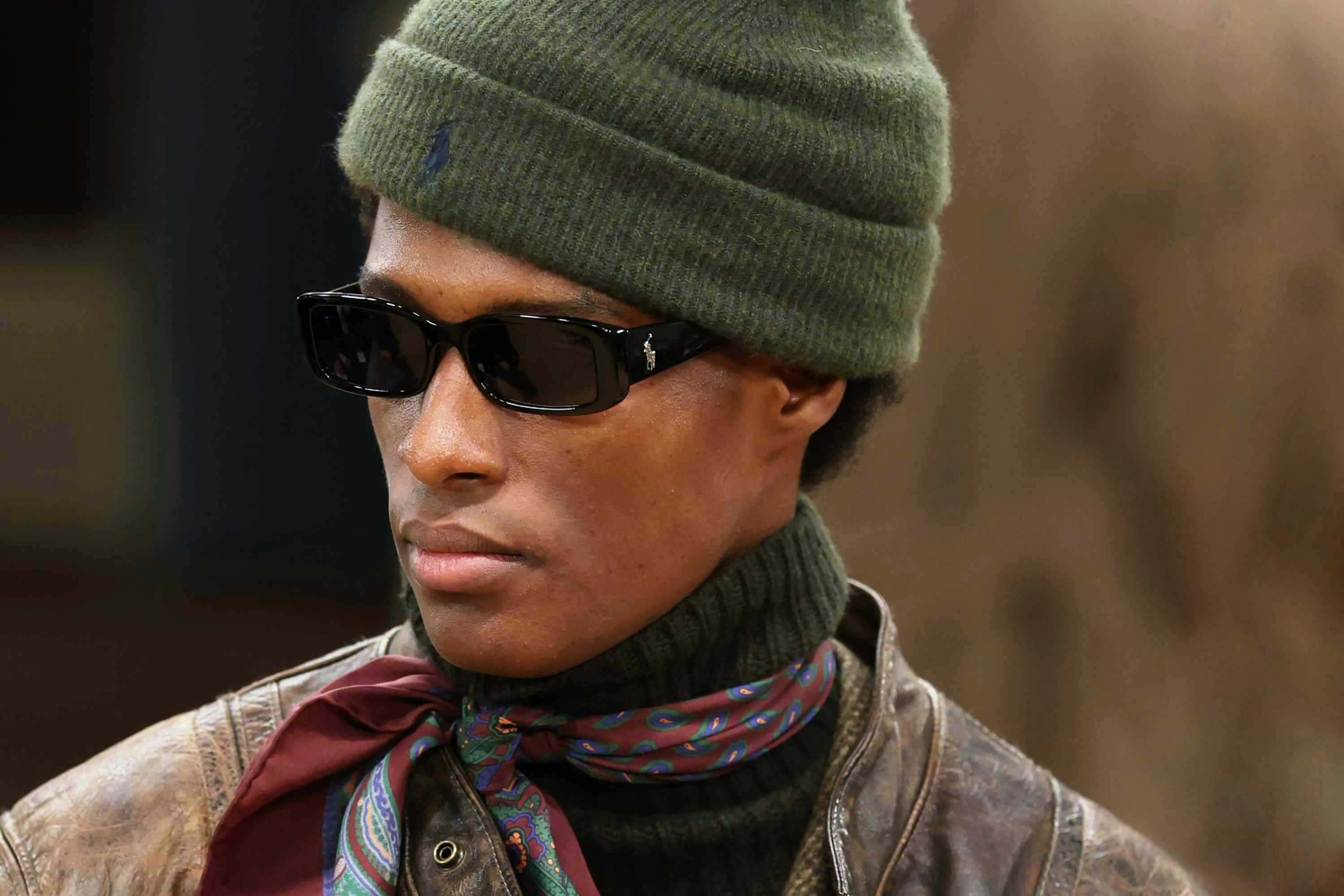 Ralph Lauren's First Milan Runway Mixed Polo & Purple Label